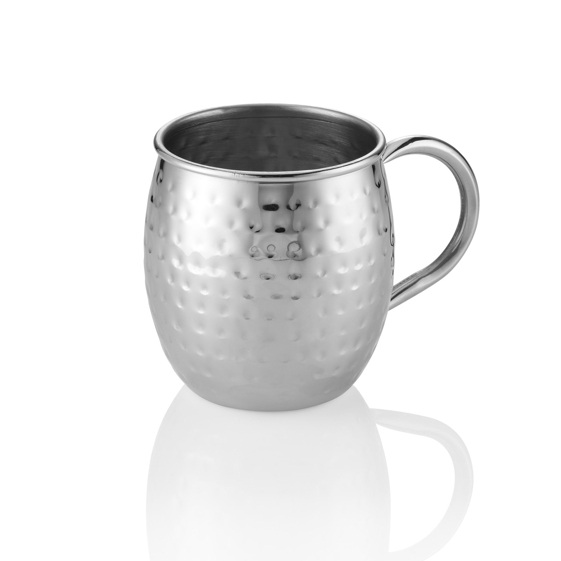 Moscow Mule Set, 0,45 ltr., Ø 8,5 cm, Höhe 10 cm, gehämmert, Set á 2 Stück