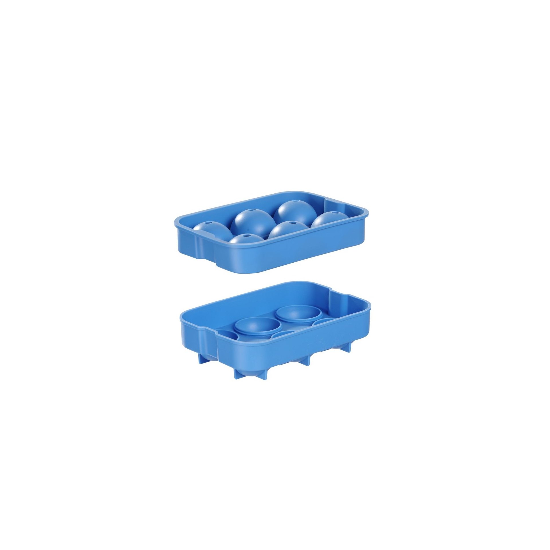 Eiswürfelform, kugelförmig, BarUp, Blau, 180x125x(H)50mm Eiswürfelform, kugelförmig, BarUp, Blau, 180x125x(H)50mm