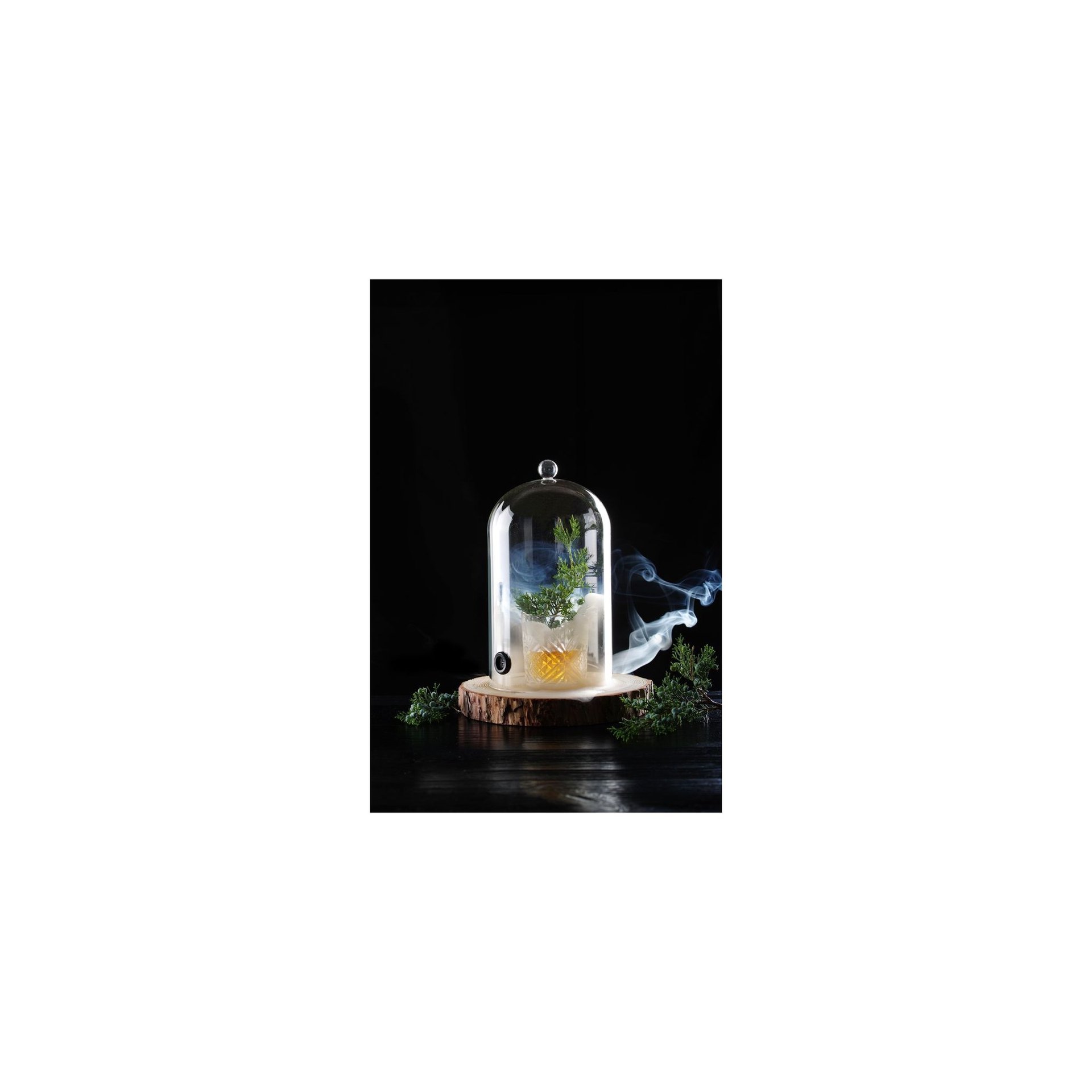 Glasglosche mit Lüftungsöffnung, Cocktail-Glosche, ⌀130x(H)282mm