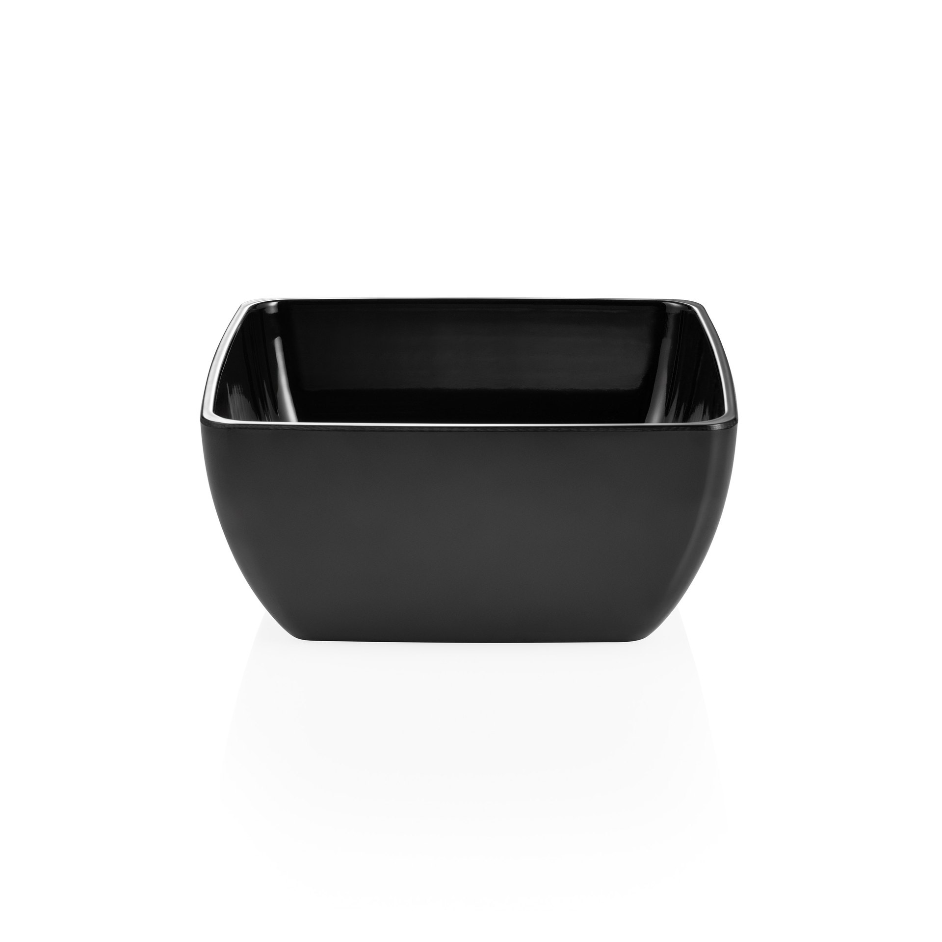 Schale DAY & NIGHT, 19 x 19 x 8,5 cm, schwarz, Melamin