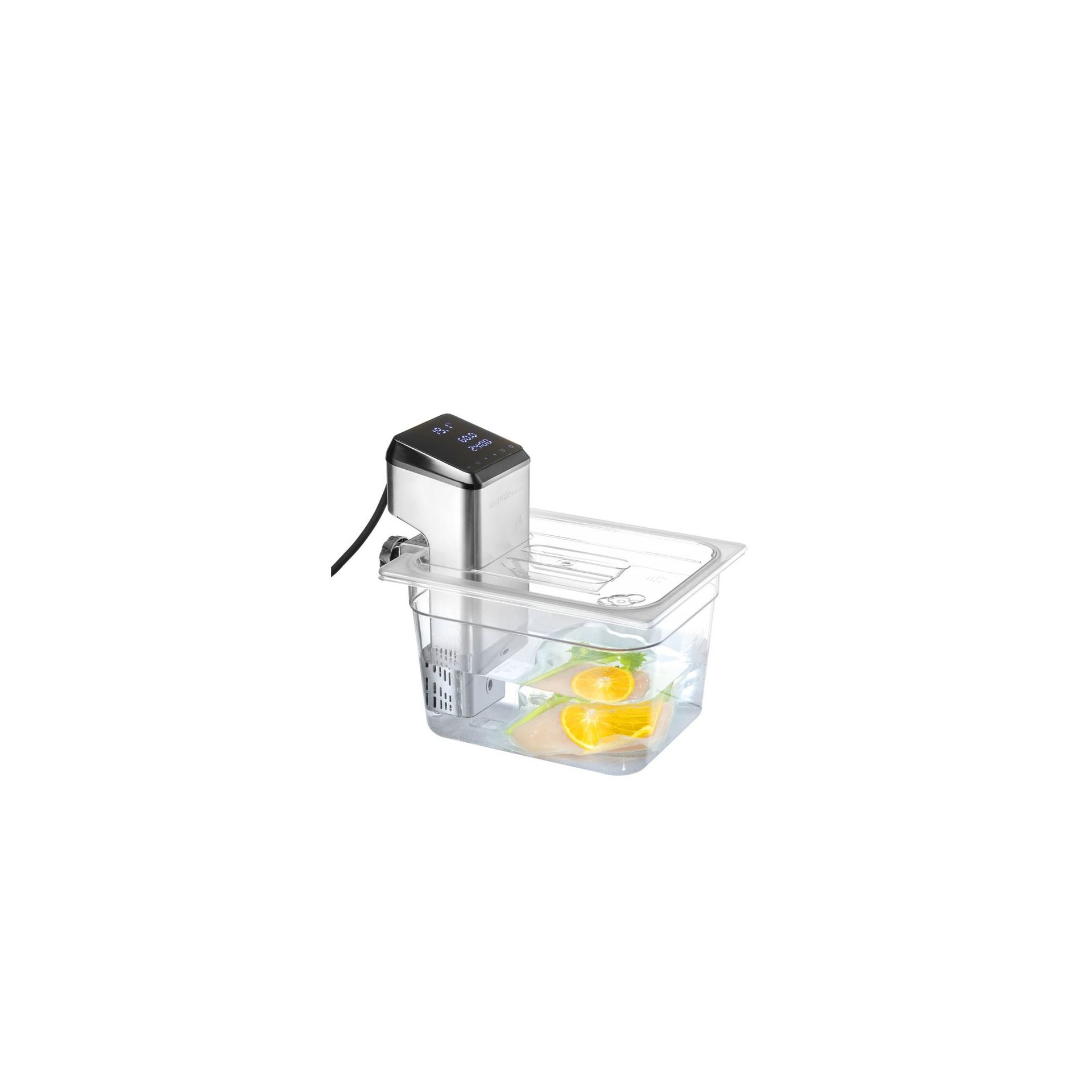 Gastronorm-Deckel mit Sous-Vide-Stab-Aussparung, GN 1/2, Transparent, 265x325mm