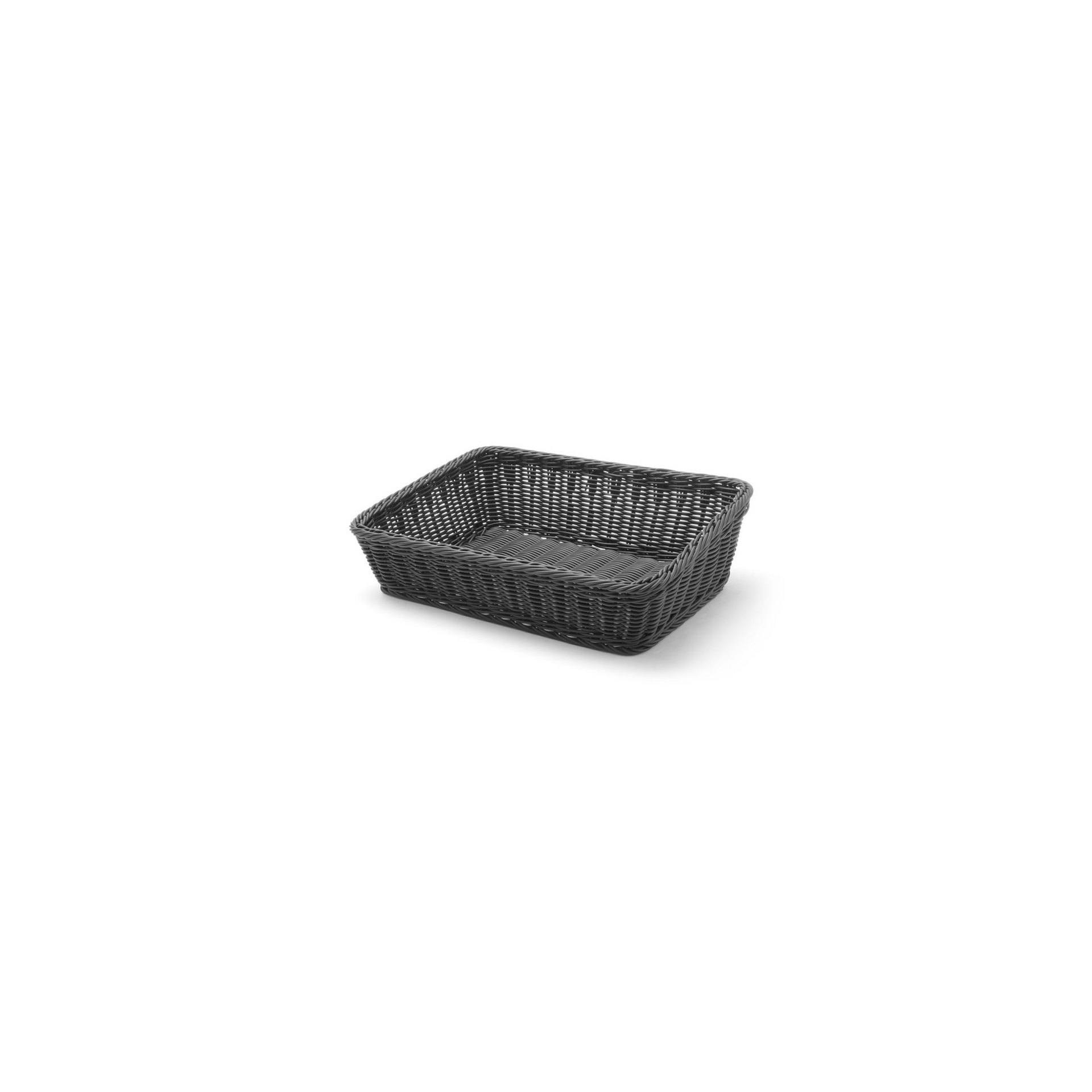 Brotkorb, abgeschrägt, Schwarz, 400x300x(H)120mm Brotkorb, abgeschrägt, Schwarz, 400x300x(H)120mm