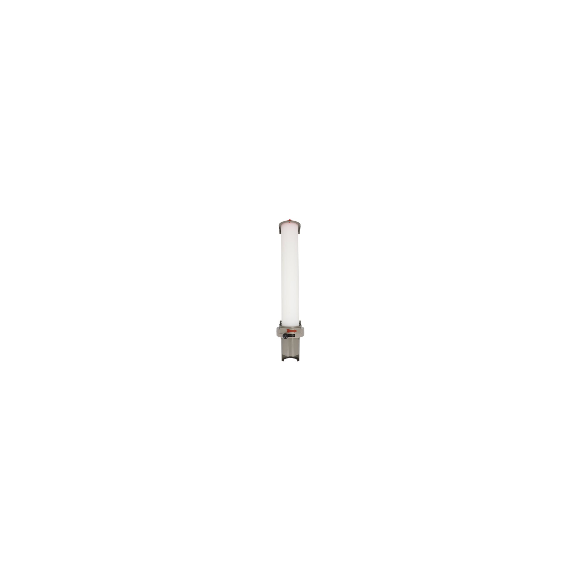 Becherspender, PS 67 cm x 13 cm x 15,5 cm grau für 100 Becher mit oberem Ø 7,03 cm