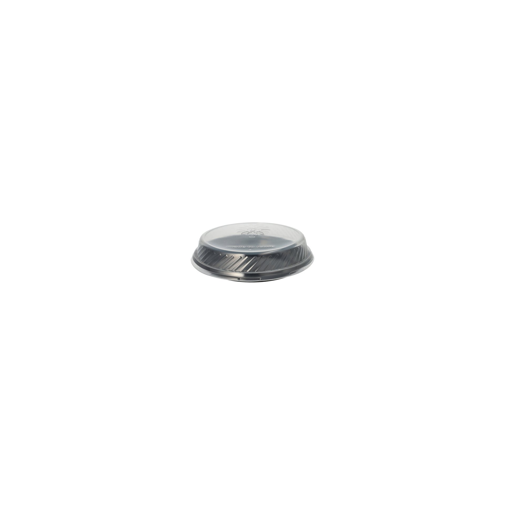 Mehrweg-Menü-Teller PP ungeteilt Ø 22 cm · 2,6 cm schwarz