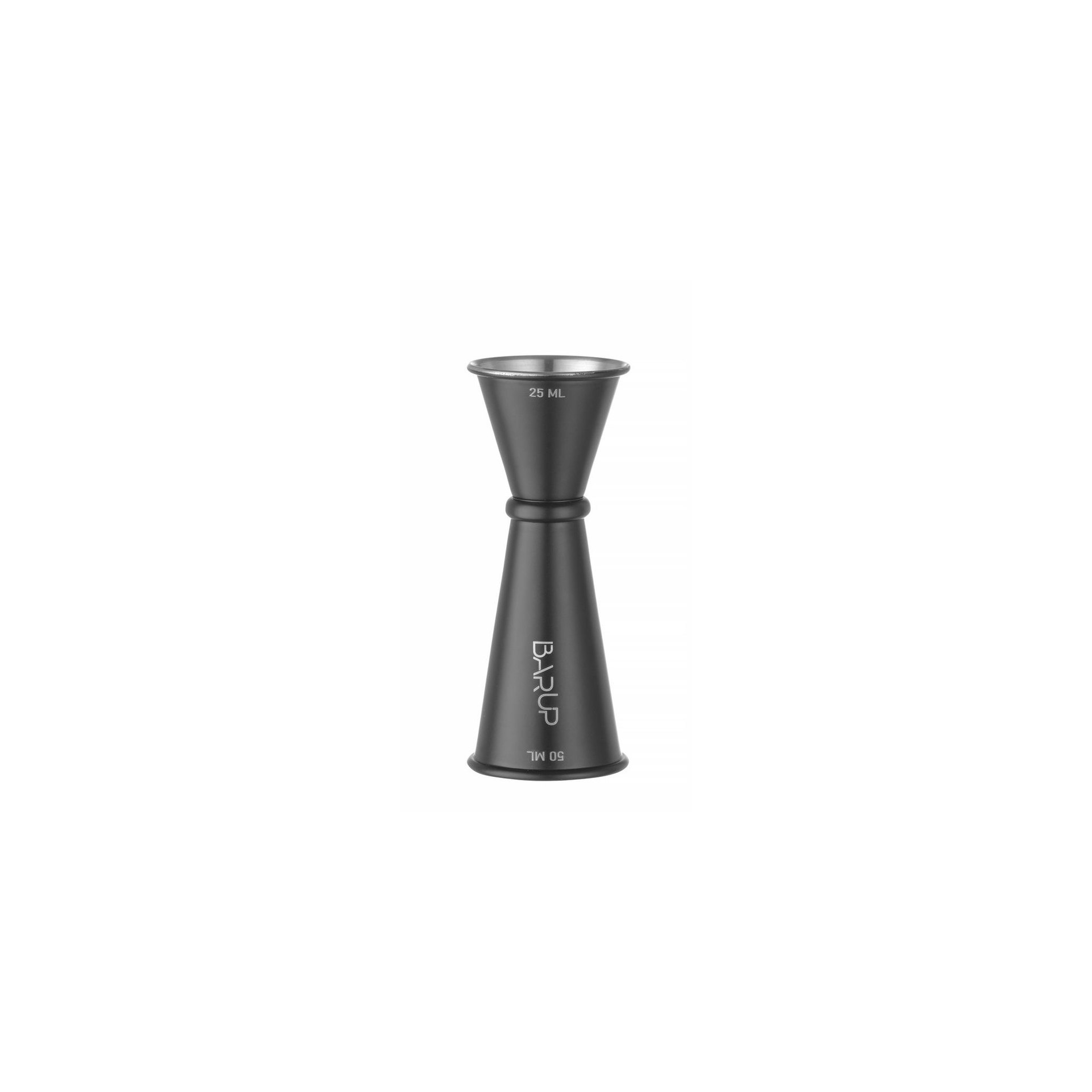Barmaß 25/50 ml, BarUp, Schwarz, ⌀44x(H)110mm