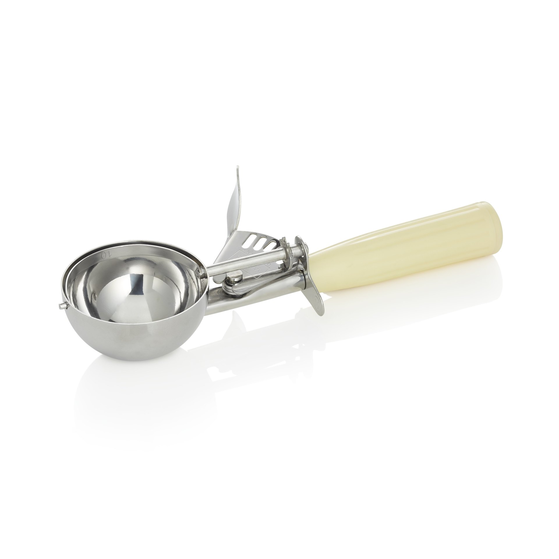 Portionierer, 22 cm, Ø 6,5 cm, cremefarbener Griff, Polypropylen Portionierer, 22 cm, Ø 6,5 cm, cremefarbener Griff, Polypropylen