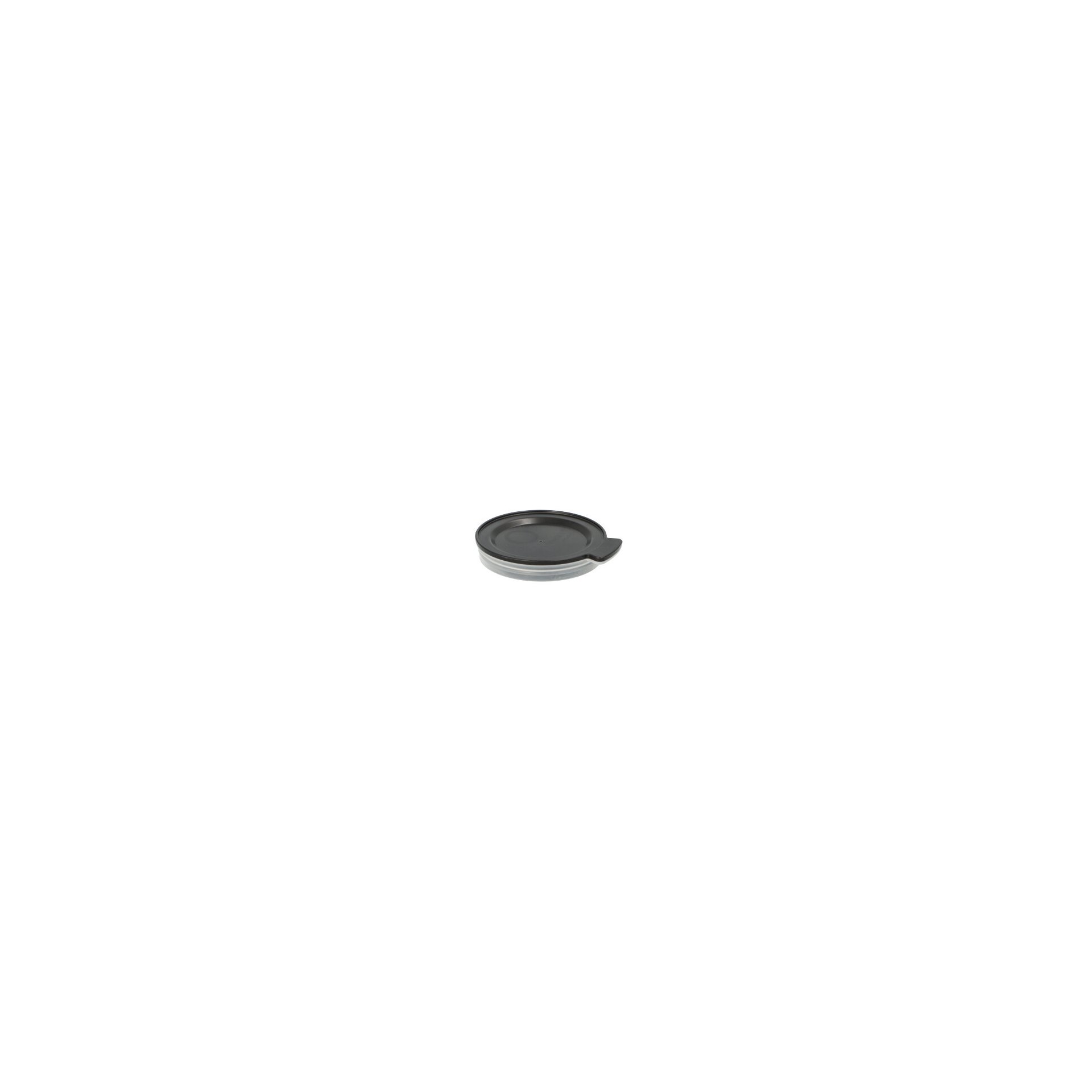 "Circulware" Mehrweg-Deckel für Trinkbecher PP rund Ø 8 cm · 1,5 cm schwarz