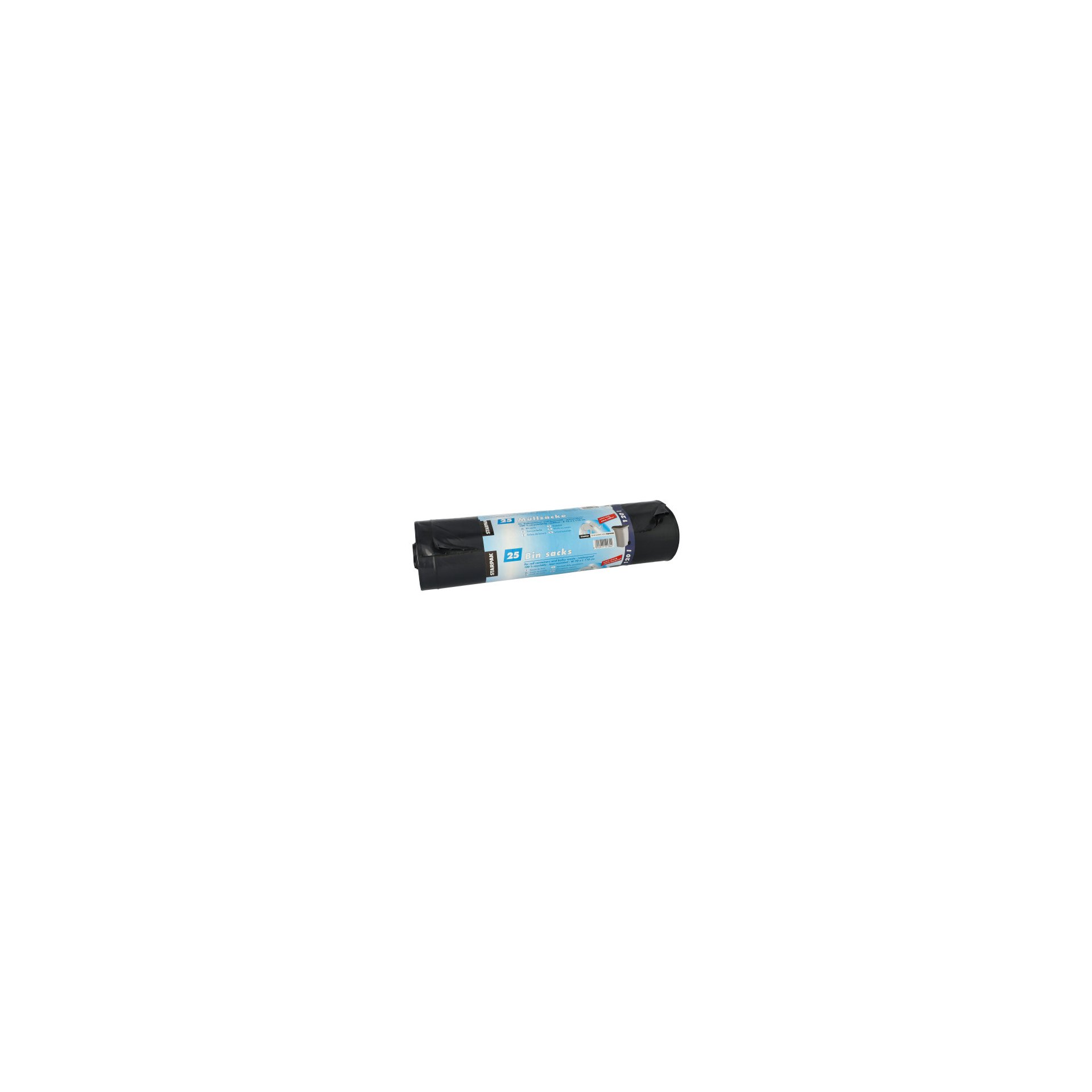 Müllsäcke, LDPE 120 l 110 cm x 70 cm schwarz extra stark und extra reißfest, 60 my Müllsäcke, LDPE 120 l 110 cm x 70 cm schwarz extra stark und extra reißfest, 60 my