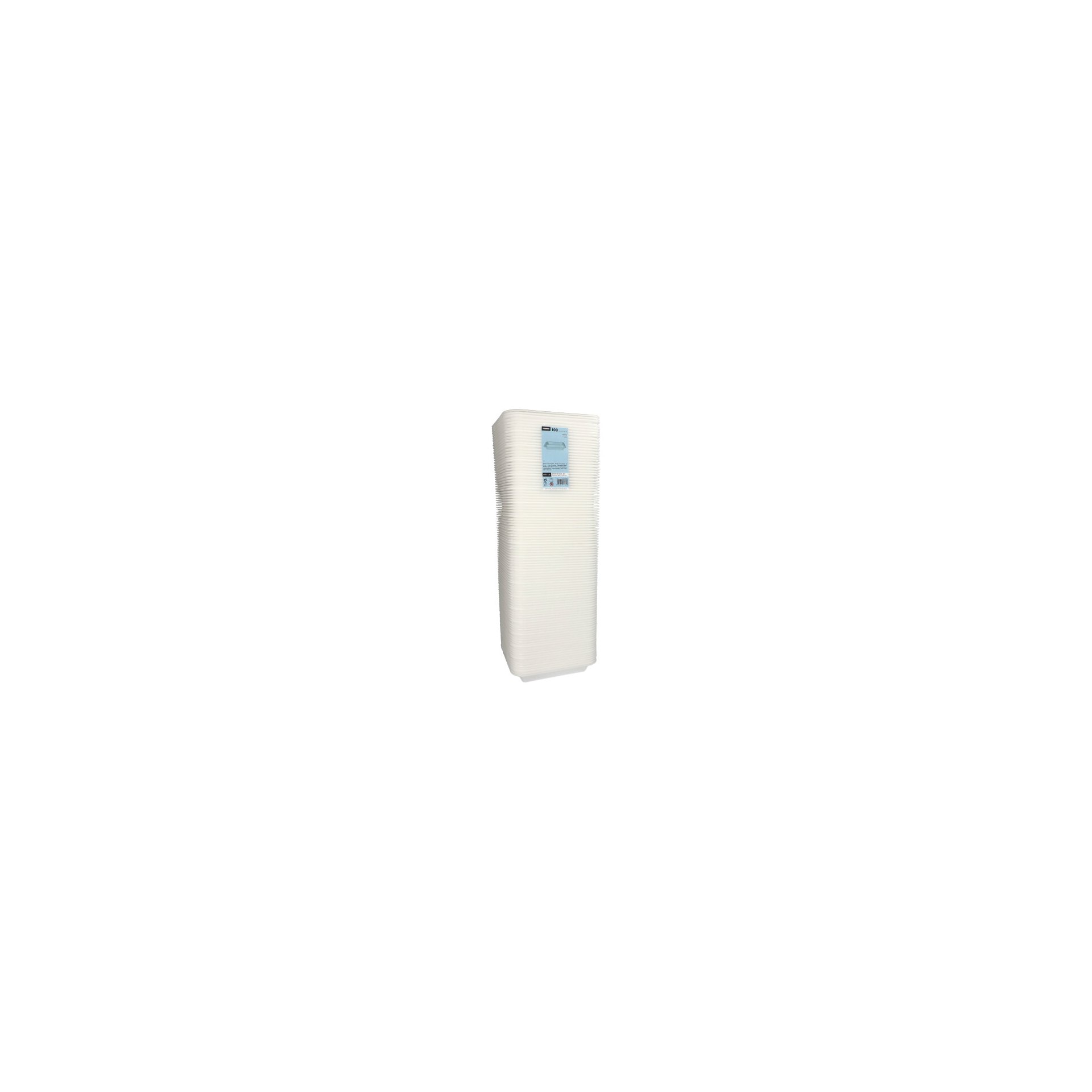 Siegelschalen, XPS 2-geteilt 975 ml 4,2 cm x 21,2 cm x 25 cm weiss laminiert