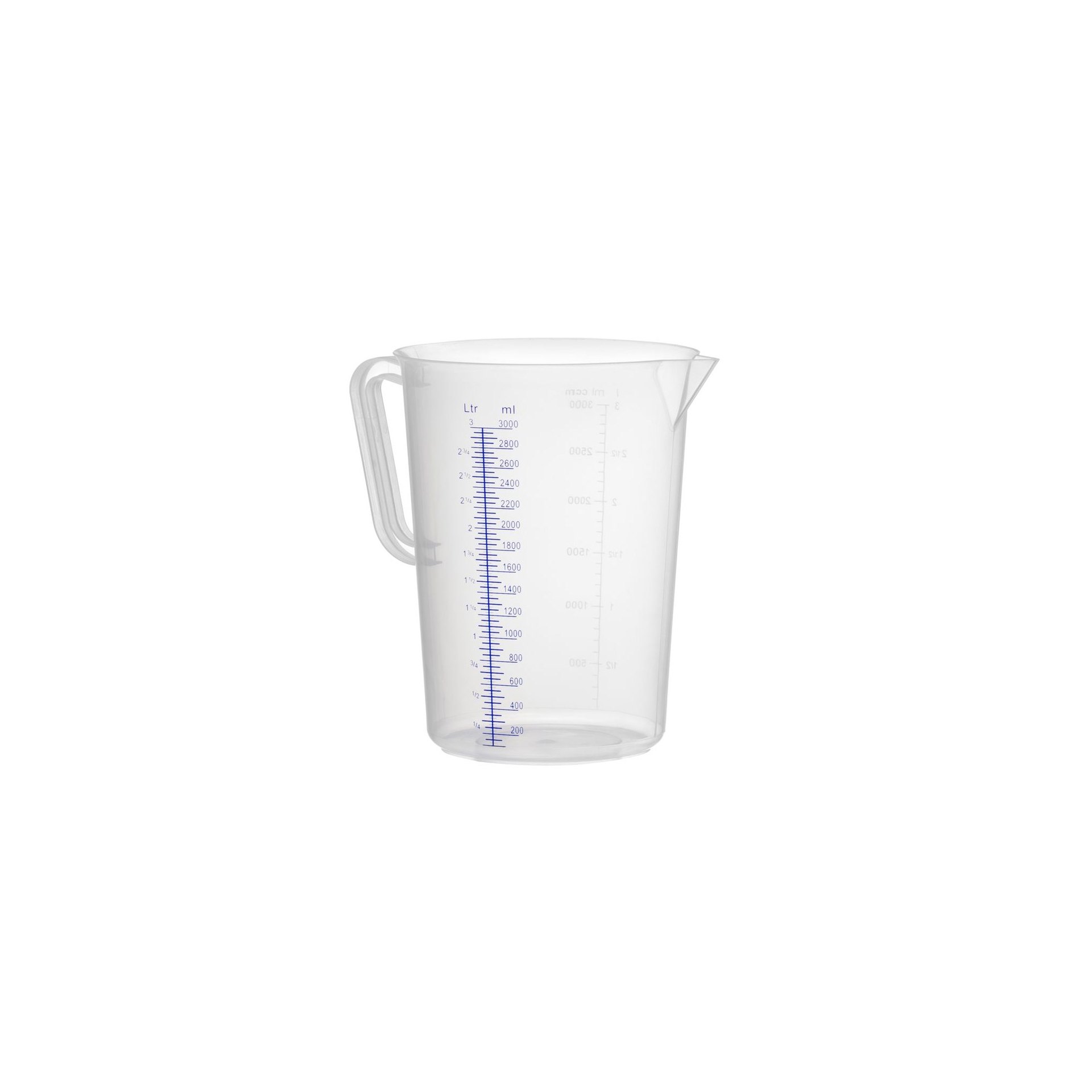 Messbecher, Polyproylen, 3L, ⌀160x(H)240mm Messbecher, Polyproylen, 3L, ⌀160x(H)240mm