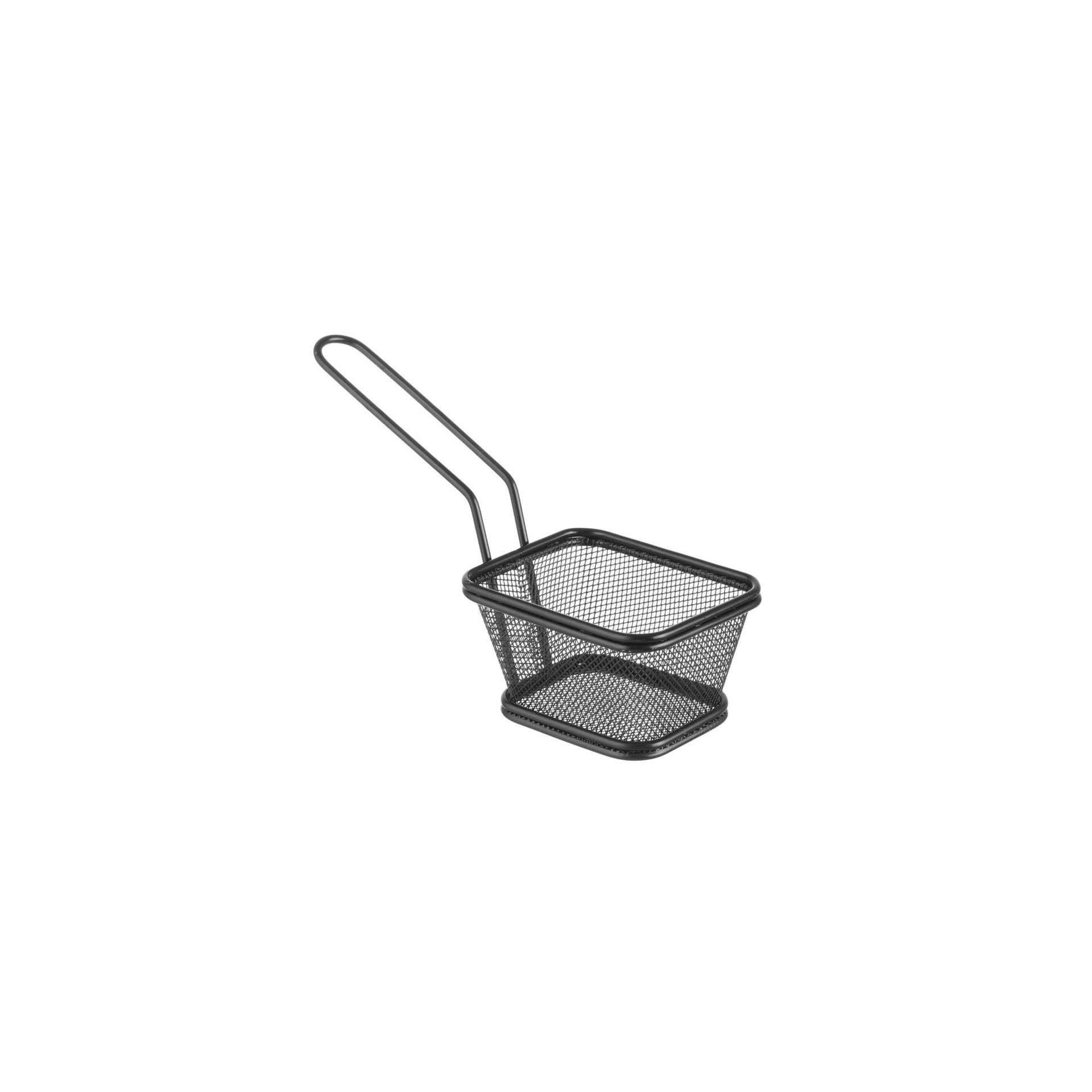 Miniatur-Frittierkörbe stapelbar, schwarz, 105x90x(H)60mm Miniatur-Frittierkörbe stapelbar, schwarz, 105x90x(H)60mm