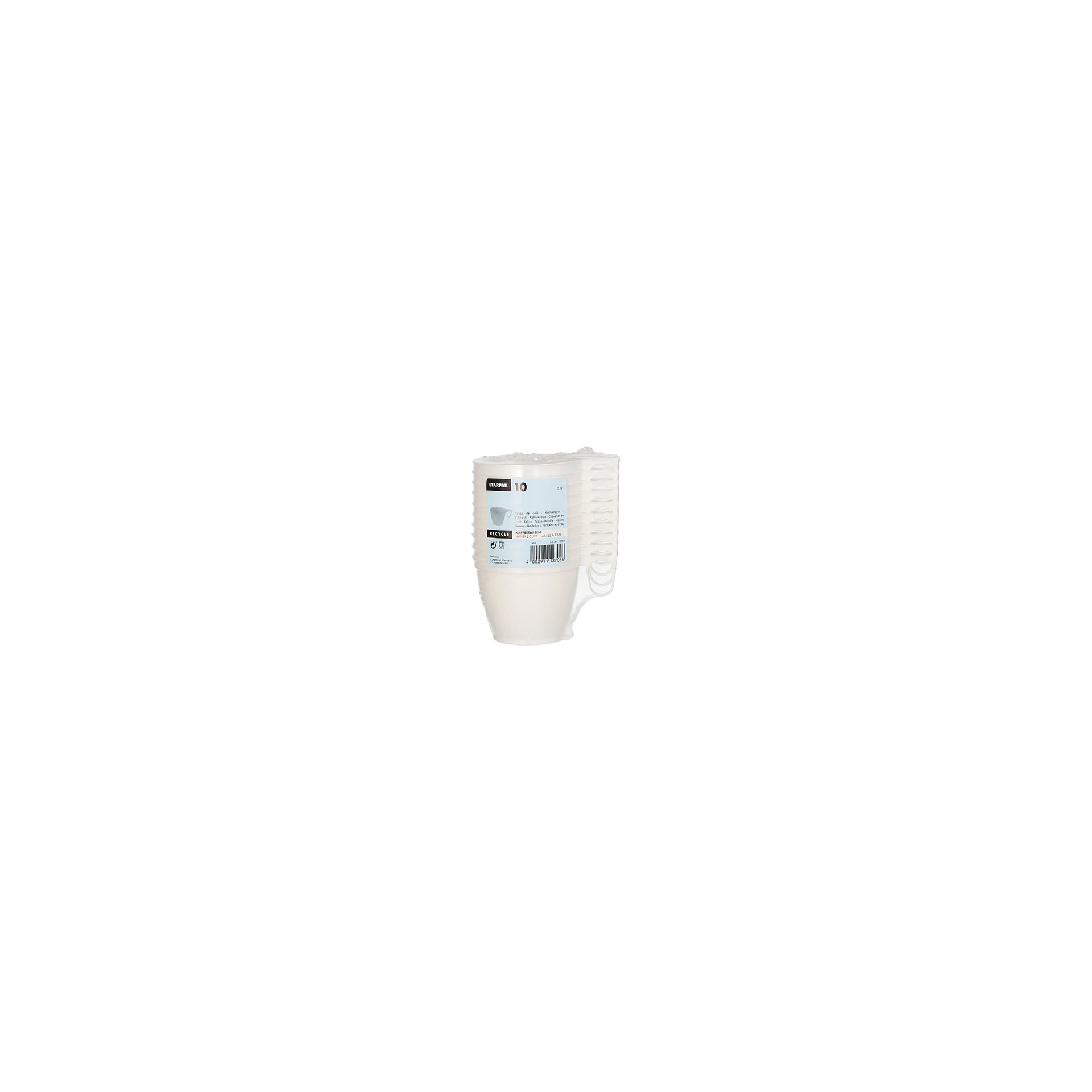 Kaffeetassen, PS 0,18 l Ø 7,8 cm · 6 cm weiss Kaffeetassen, PS 0,18 l Ø 7,8 cm · 6 cm weiss