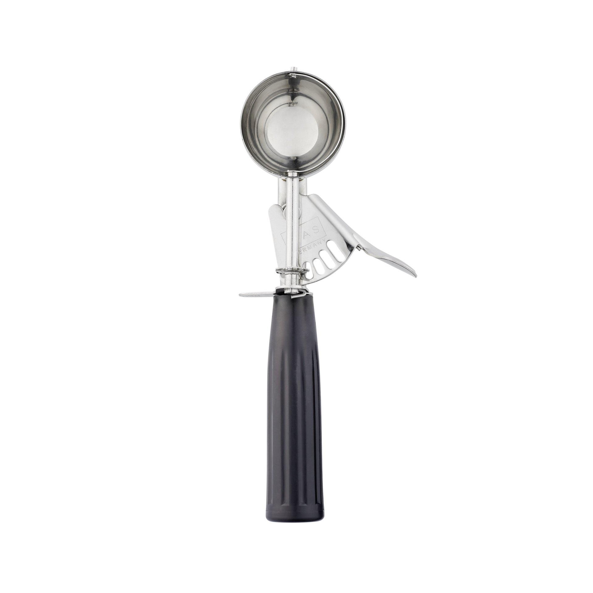 Portionierer, 20,5 cm, Ø 5 cm, schwarzer Griff, Polypropylen