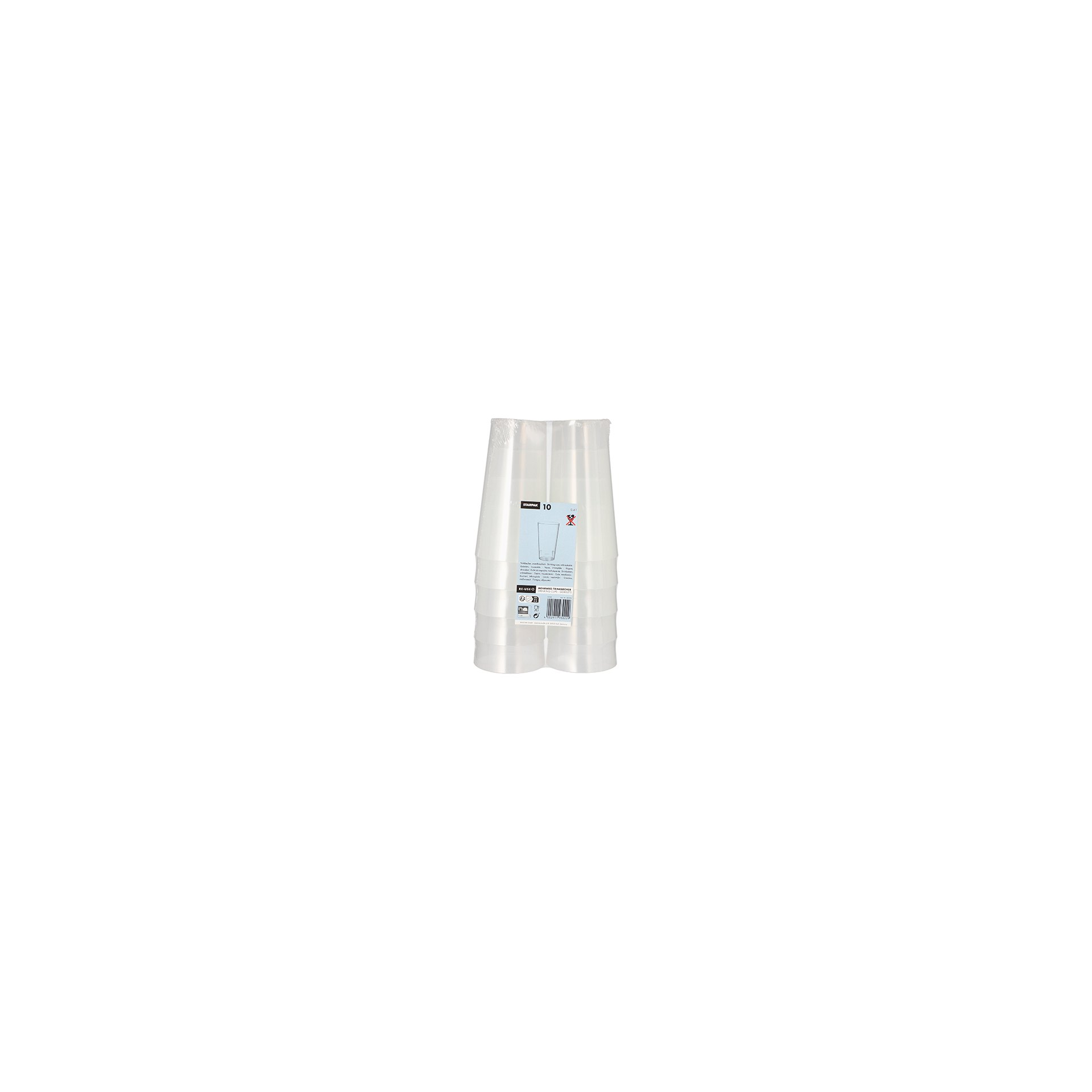 Mehrweg-Trinkbecher 0,4 l Ø 7,5 cm · 14,5 cm transluzent Mehrweg-Trinkbecher 0,4 l Ø 7,5 cm · 14,5 cm transluzent