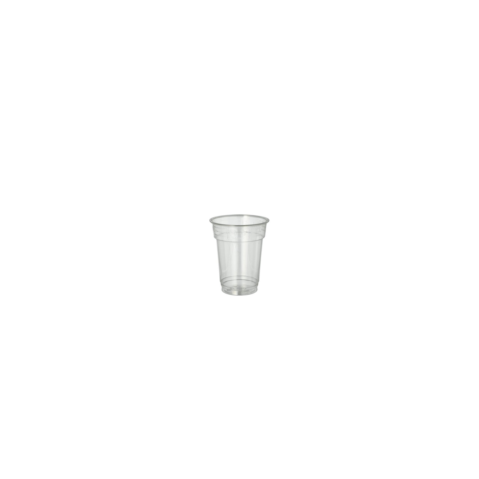 Trinkbecher "Hurricane", PET 0,2 l Ø 7,8 cm · 9,7 cm glasklar