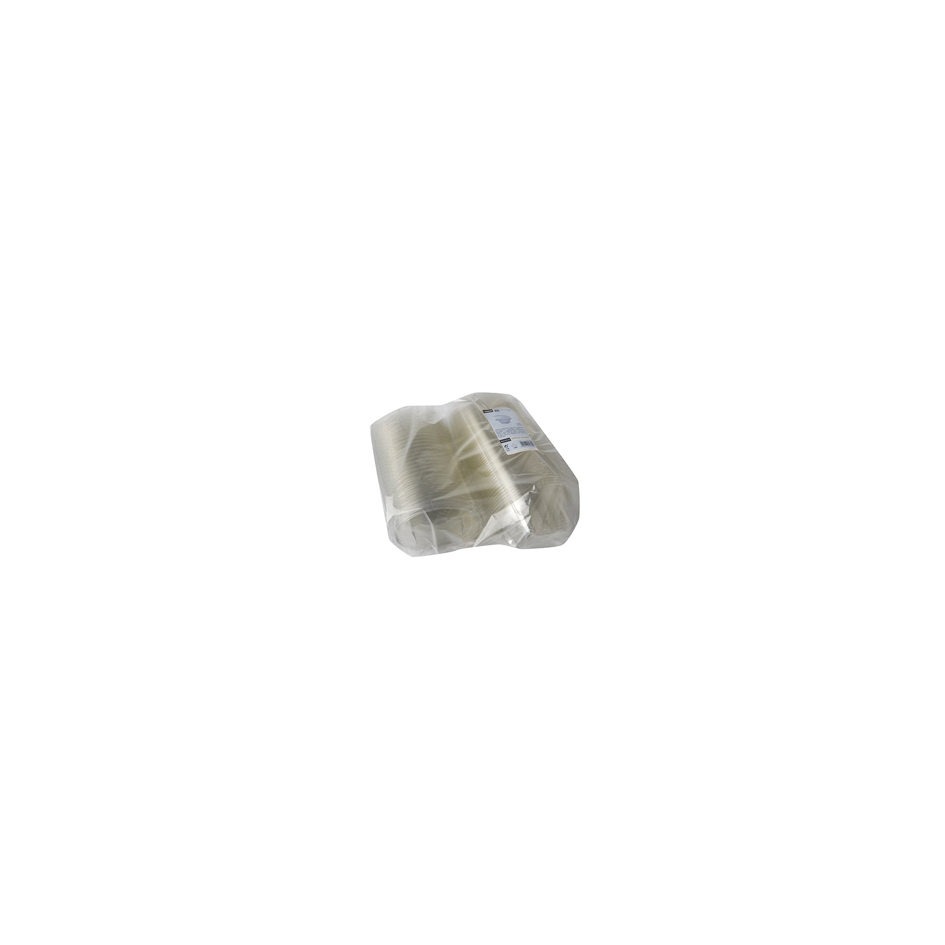 Feinkost- und Salatschalen mit Klappdeckel, R-PET rund 500 ml Ø 15,5 cm · 6,8 cm glasklar Feinkost- und Salatschalen mit Klappdeckel, R-PET rund 500 ml Ø 15,5 cm · 6,8 cm glasklar