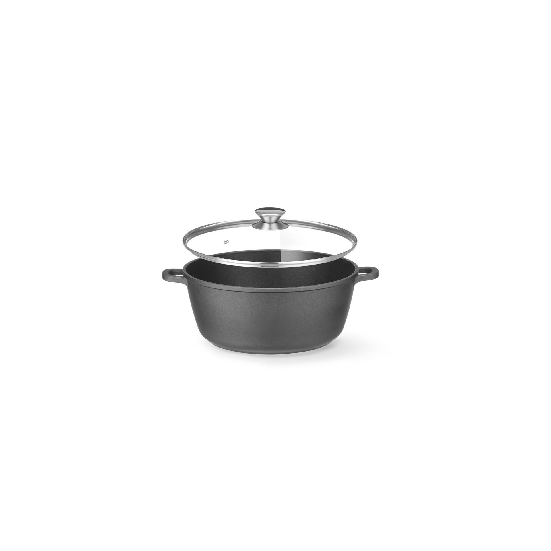 Kasserolle mit Antihaft-Beschichtung, 7,5L, Schwarz, 387x310x(H)130mm Kasserolle mit Antihaft-Beschichtung, 7,5L, Schwarz, 387x310x(H)130mm