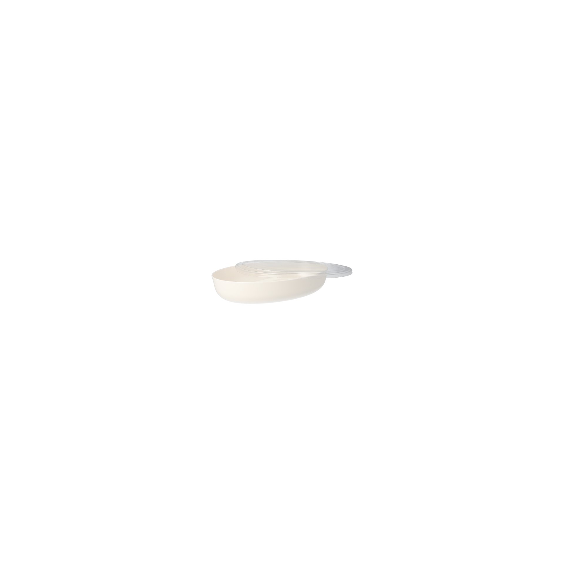 Mehrweg-Schalen oval 2400 ml 6,5 cm x 19,5 cm x 30,5 cm weiss "Cella"