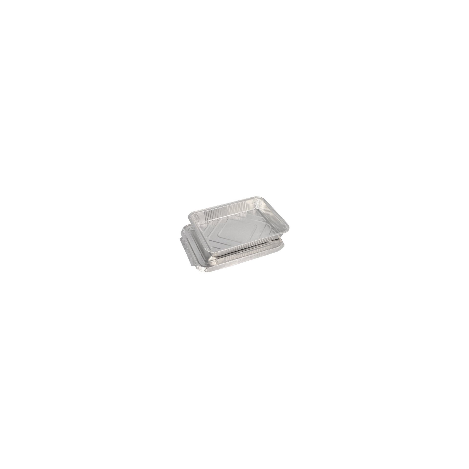 Menüschalen + Deckel, Alu ungeteilt 0,93 l 3 cm x 17,7 cm x 22,5 cm