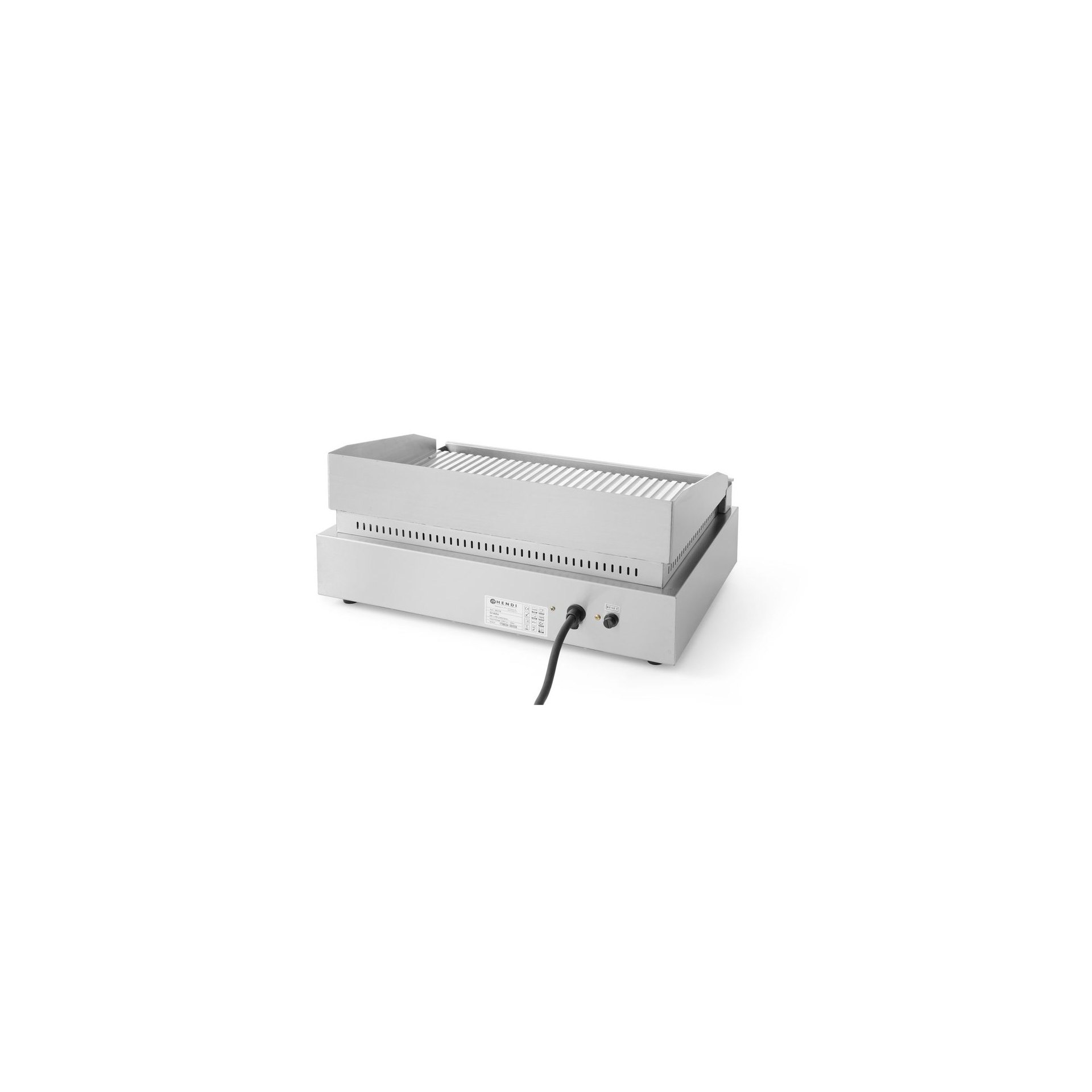 Grillplatte, Profi Line, gerillte Ausführung, 230V/2400W, 527x404x(H)233mm