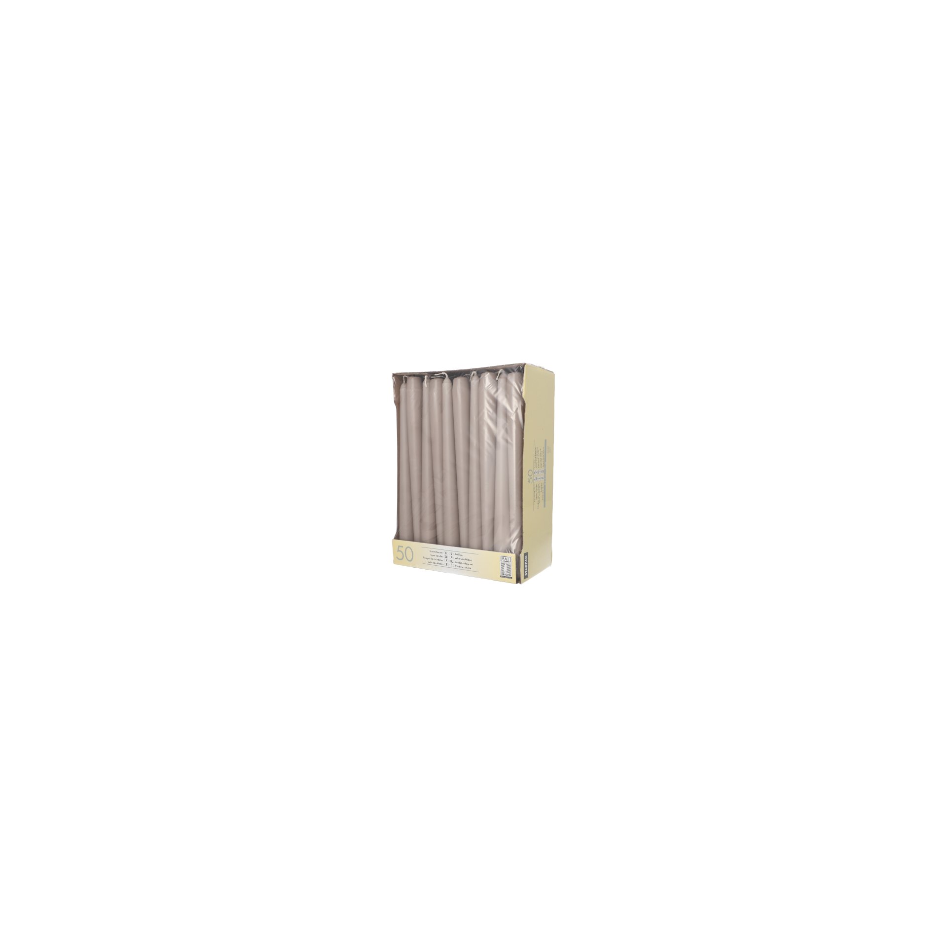 Leuchterkerzen Ø 2,2 cm · 25 cm greige
