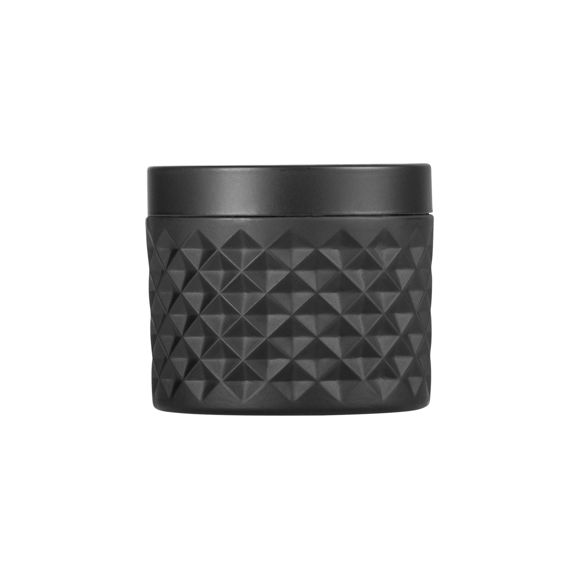 Windaschenbecher Ø 9,5 cm Glas Metall schwarz Windaschenbecher Ø 9,5 cm Glas Metall schwarz