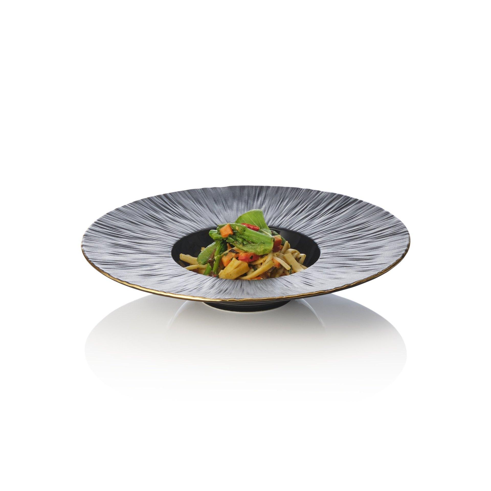 Pastateller Set MAYA KURO, Ø 24 cm, 110 ml schwarz Pastateller Set MAYA KURO, Ø 24 cm, 110 ml schwarz