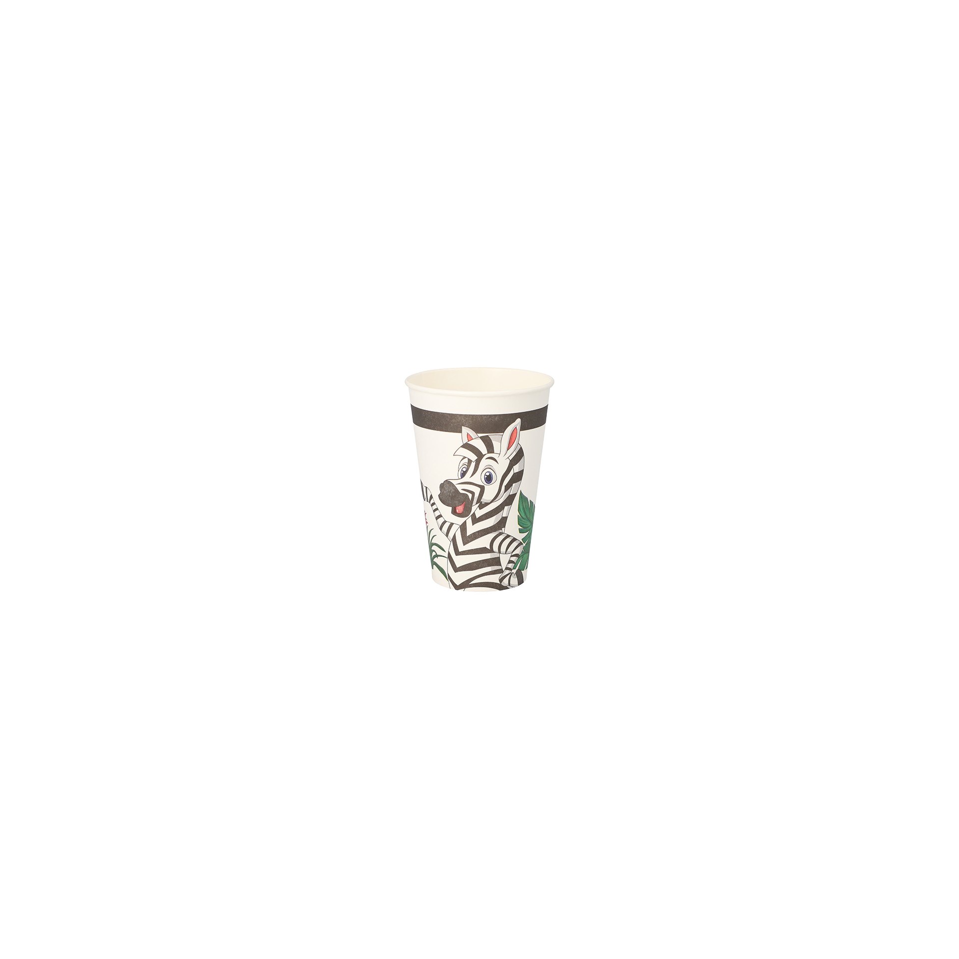 Trinkbecher, Pappe 0,2 l Ø 7 cm · 9,7 cm "Jungle"