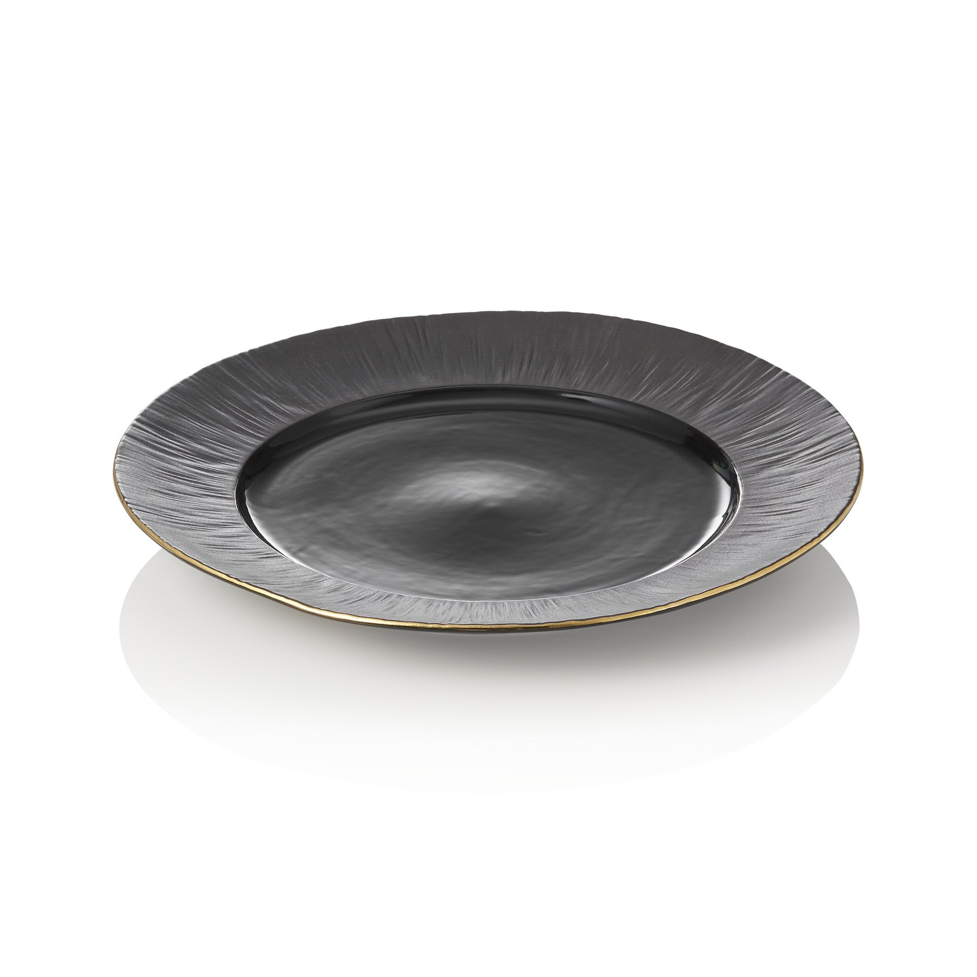 Teller Set MAYA KURO, flach, Ø 30 cm, schwarz Teller Set MAYA KURO, flach, Ø 30 cm, schwarz