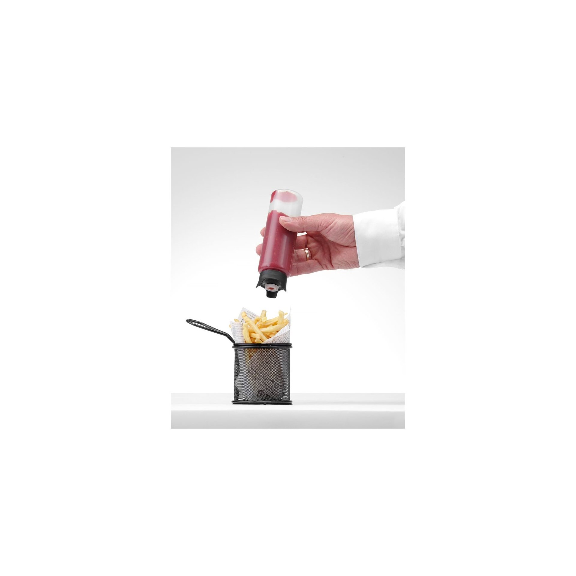 Spenderflasche, tropffrei, designed by Robert Bronwasser, 0,23L, ⌀50x(H)160mm Spenderflasche, tropffrei, designed by Robert Bronwasser, 0,23L, ⌀50x(H)160mm