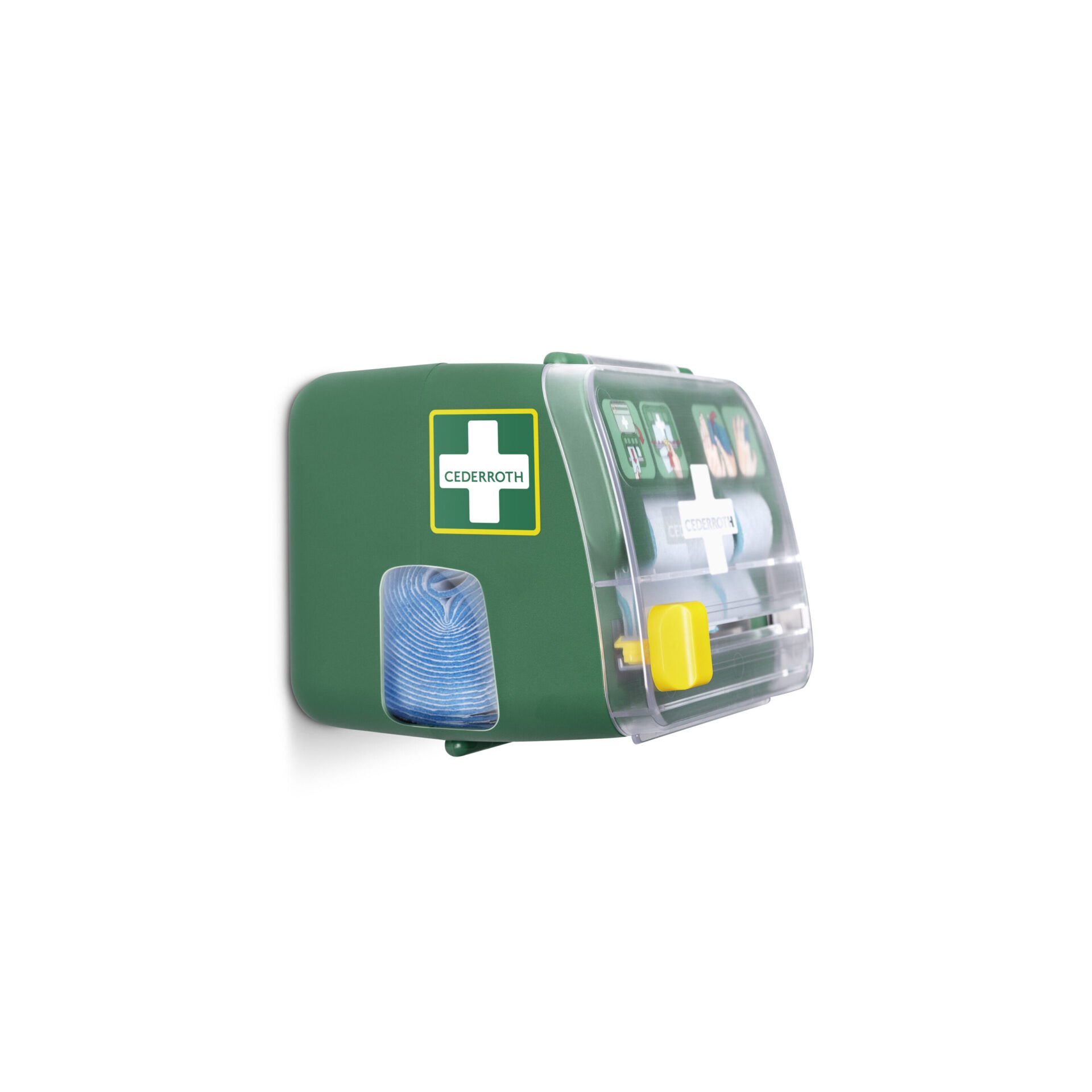 "Cederroth" Soft Foam Bandage Spender 2-in-1 12,3 cm x 13,8 cm x 14,2 cm grün "Cederroth" Soft Foam Bandage Spender 2-in-1 12,3 cm x 13,8 cm x 14,2 cm grün