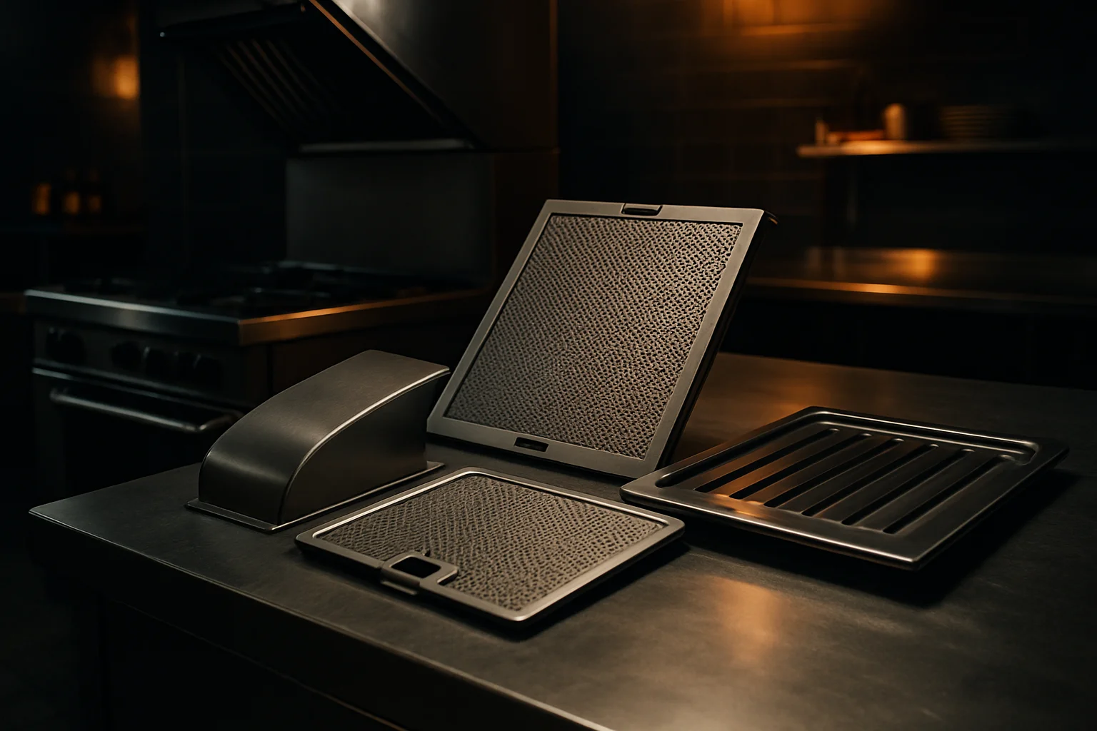 Demontierbare Bauteile zur Reinigung an Buffet-Equipment
