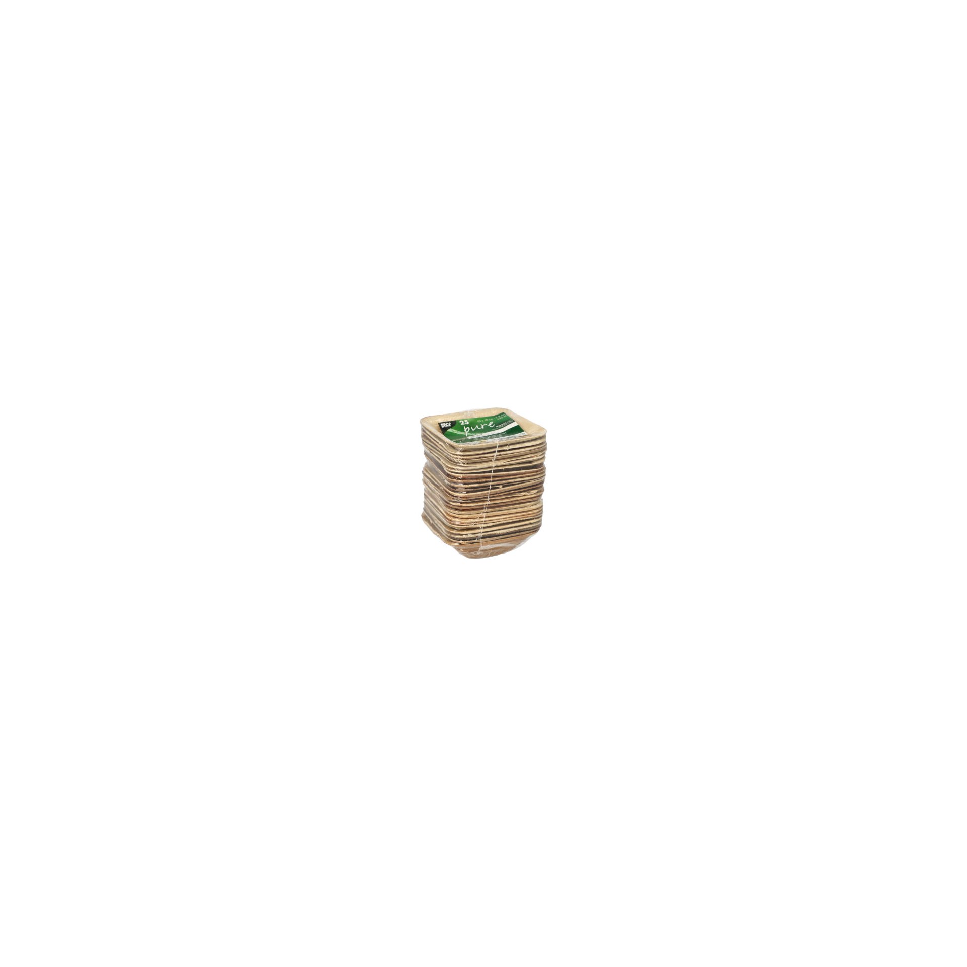 Schalen, Palmblatt "pure" eckig 100 ml 10 cm x 10 cm x 3 cm
