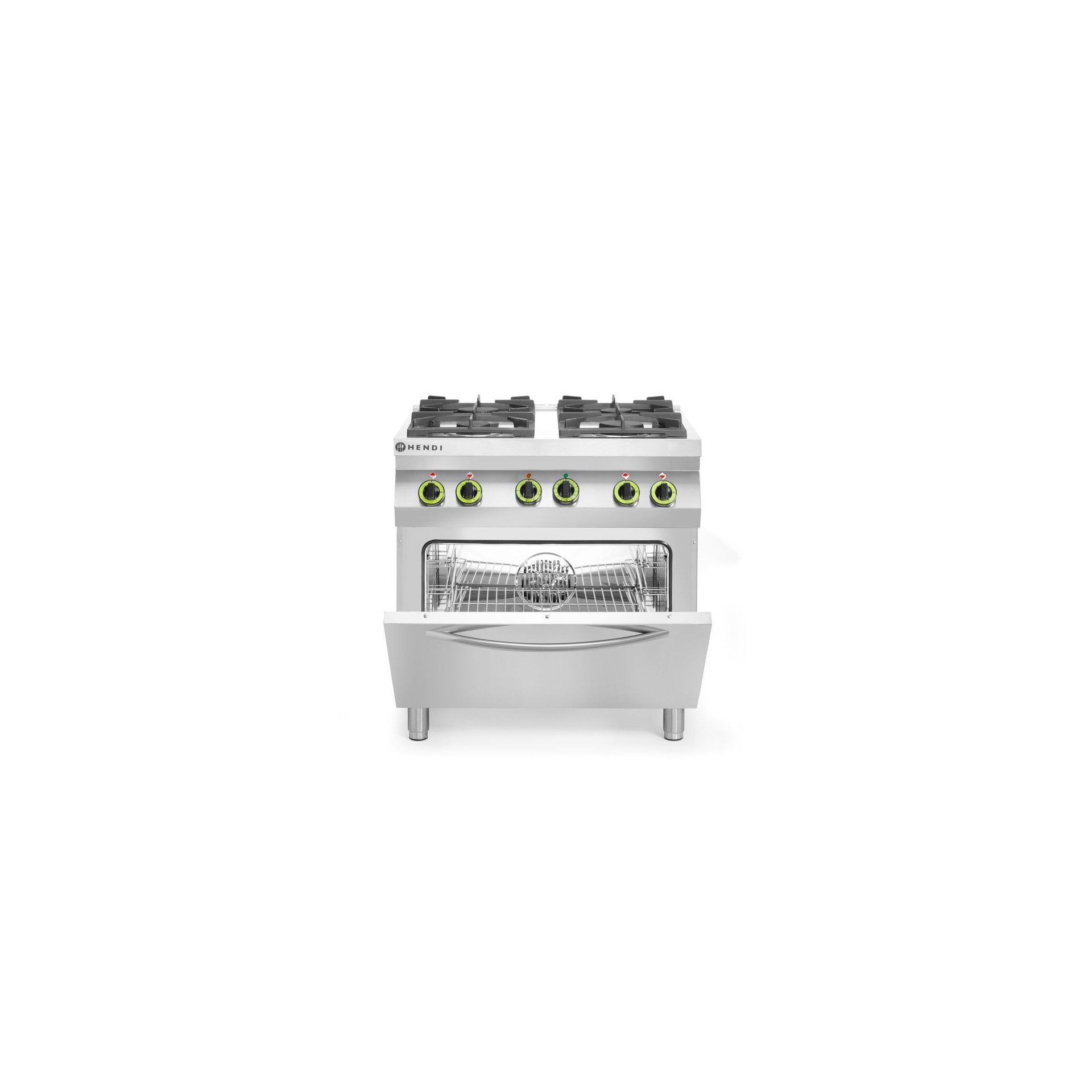 Gasherd 4-flammig mit Ofen GN 1/1, Kitchen Line, 230V/3000W, 19kW, 800x722x(H)900mm Gasherd 4-flammig mit Ofen GN 1/1, Kitchen Line, 230V/3000W, 19kW, 800x722x(H)900mm