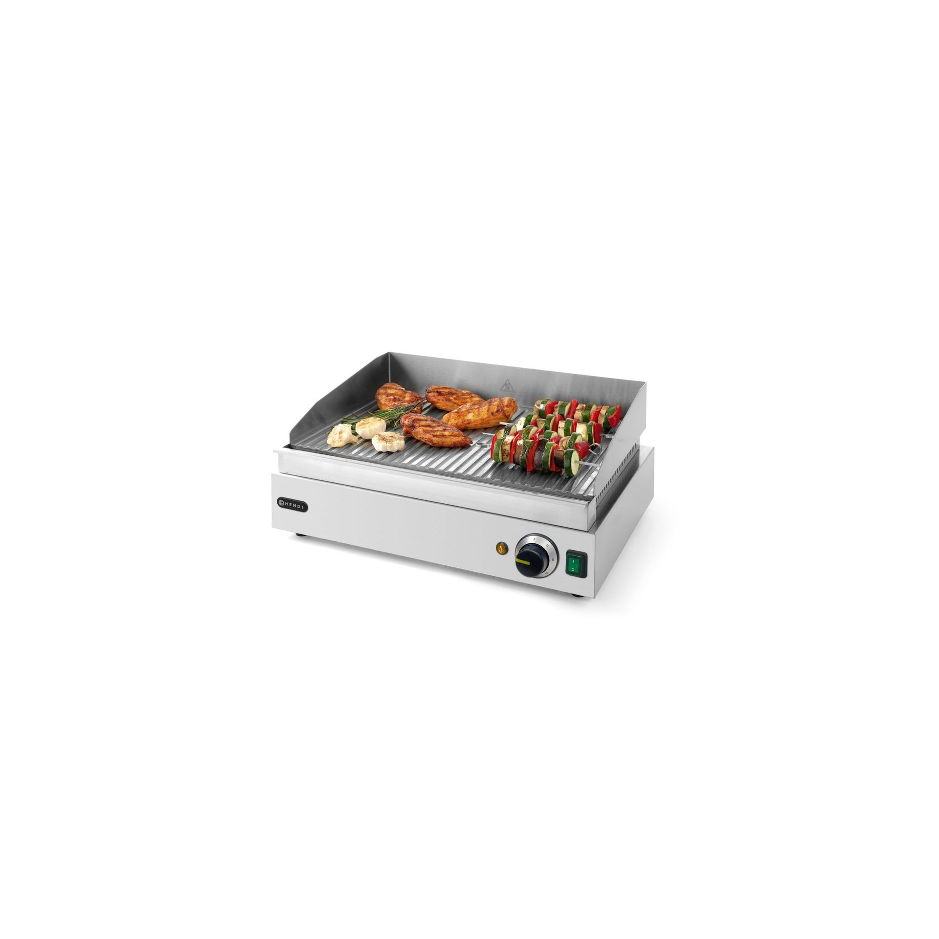 Grillplatte, Profi Line, gerillte Ausführung, 230V/2400W, 527x404x(H)233mm Grillplatte, Profi Line, gerillte Ausführung, 230V/2400W, 527x404x(H)233mm