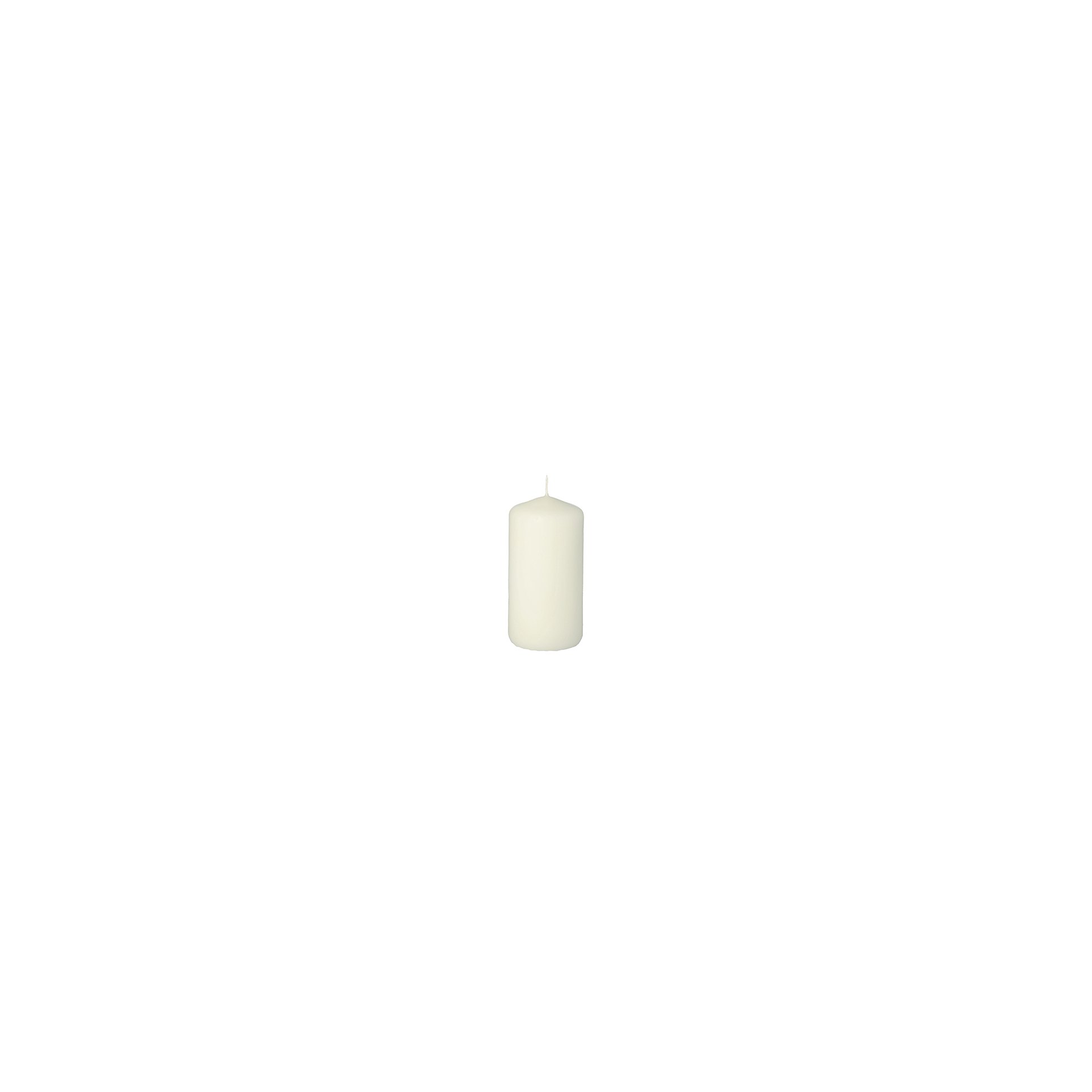 Stumpenkerze Ø 50 mm · 100 mm weiss Stumpenkerze Ø 50 mm · 100 mm weiss