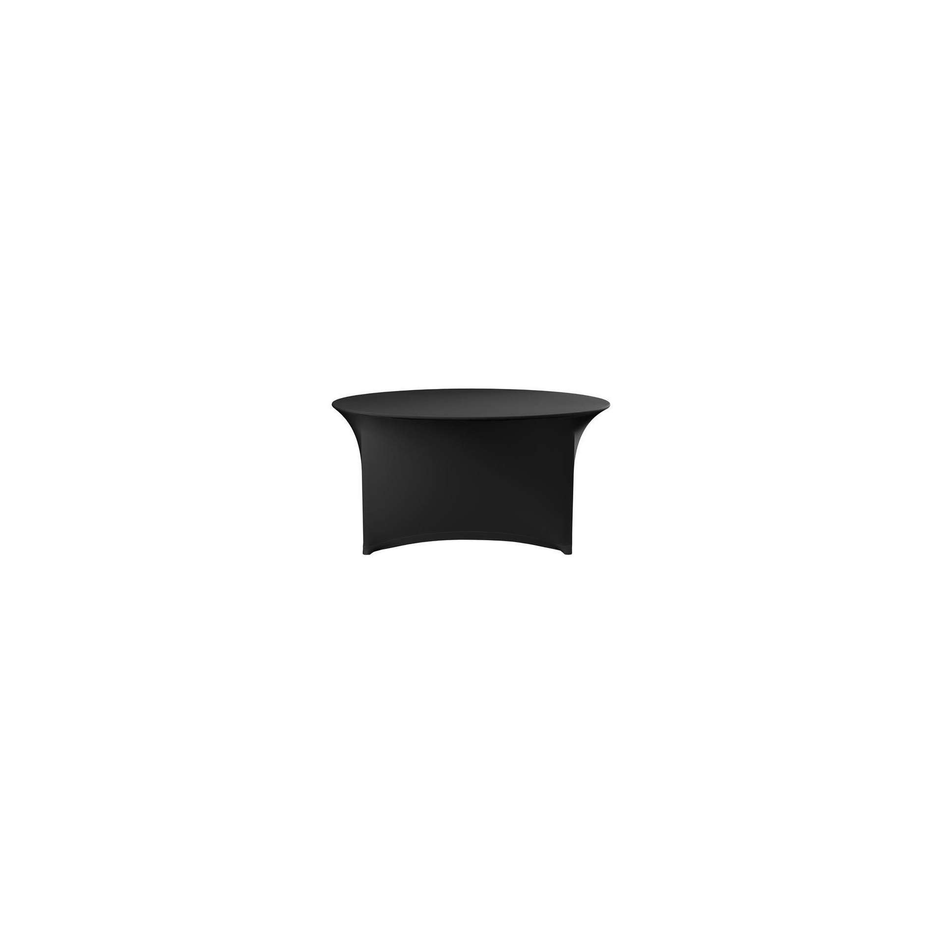 Tischbezug rund, 810941, Schwarz, ⌀1800x(H)760mm