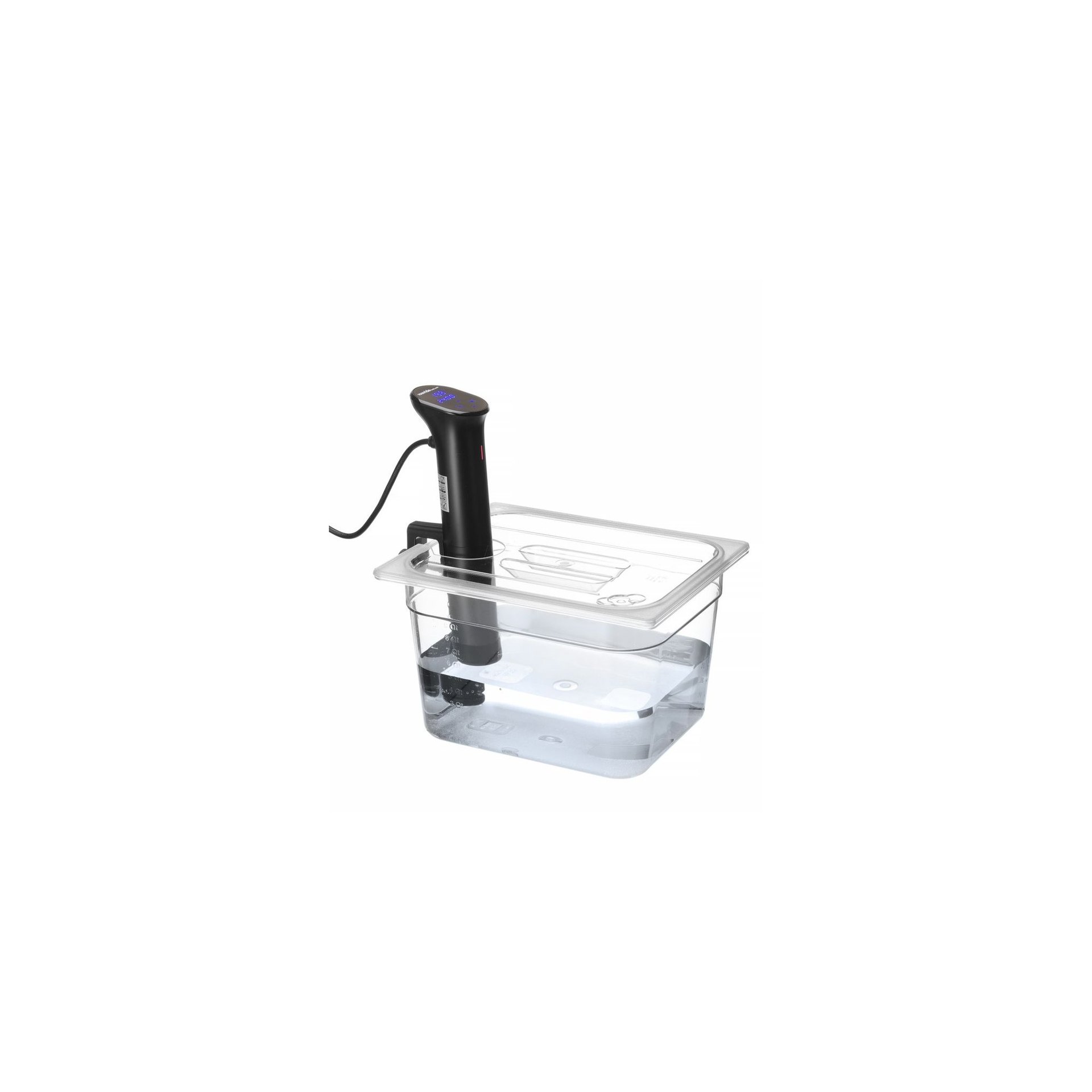 Gastronorm-Deckel mit Sous-Vide-Stab-Aussparung, GN 1/2, Transparent, 265x325mm Gastronorm-Deckel mit Sous-Vide-Stab-Aussparung, GN 1/2, Transparent, 265x325mm