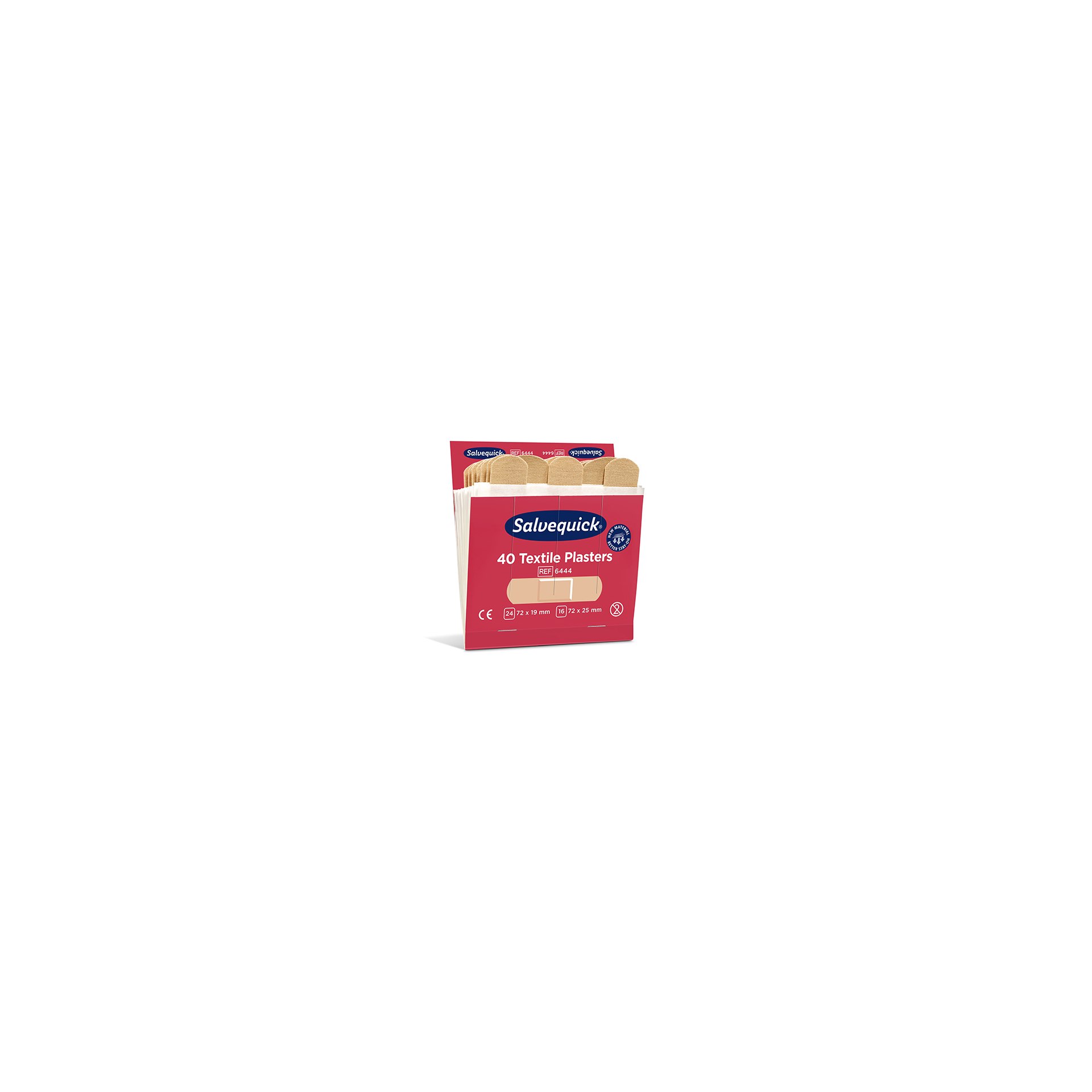Set "Cederroth" Salvequick Textile Pflaster (40 Stück) braun , Refill