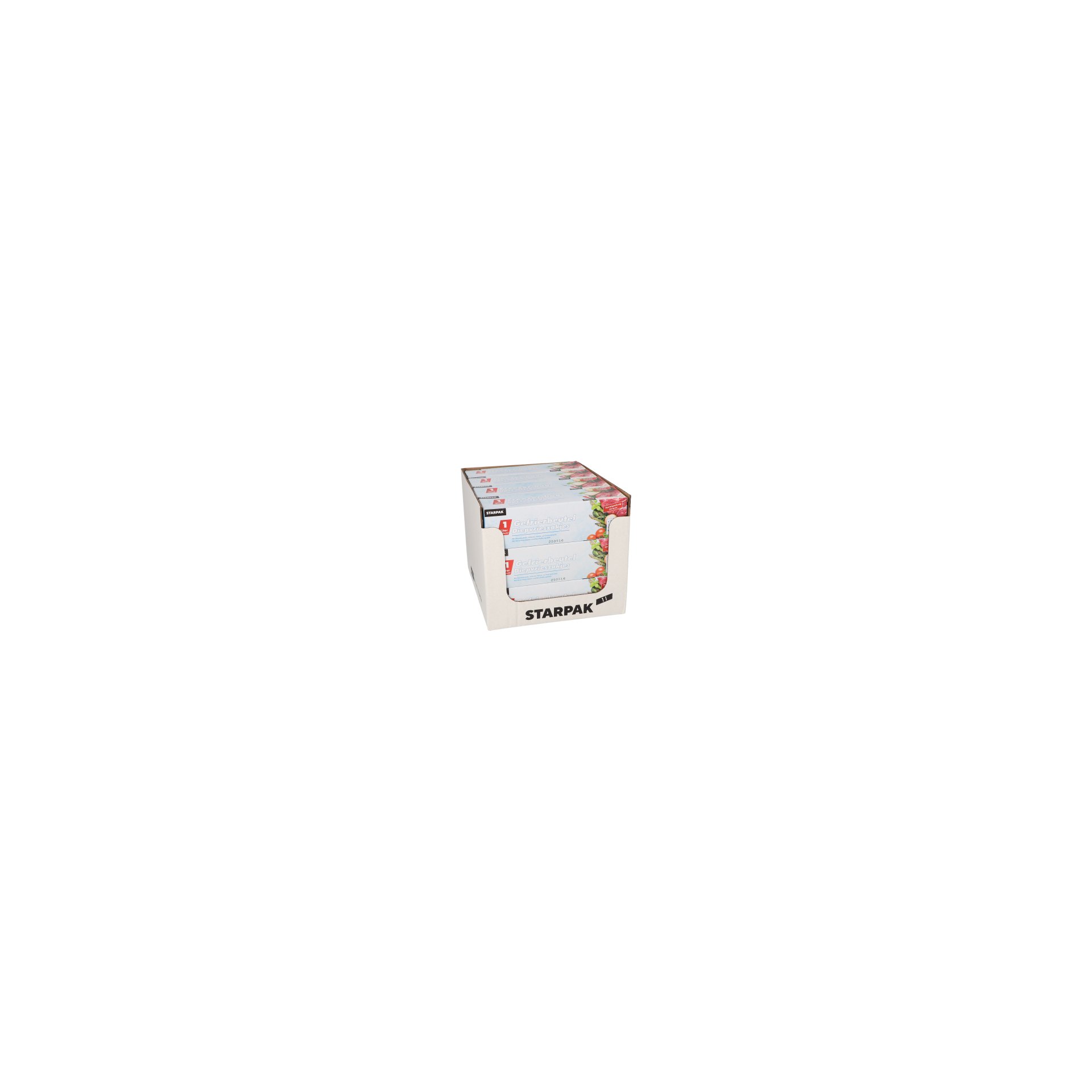Gefrierbeutel, LLDPE 1 l 24 cm x 16 cm transparent in Faltschachtel Gefrierbeutel, LLDPE 1 l 24 cm x 16 cm transparent in Faltschachtel