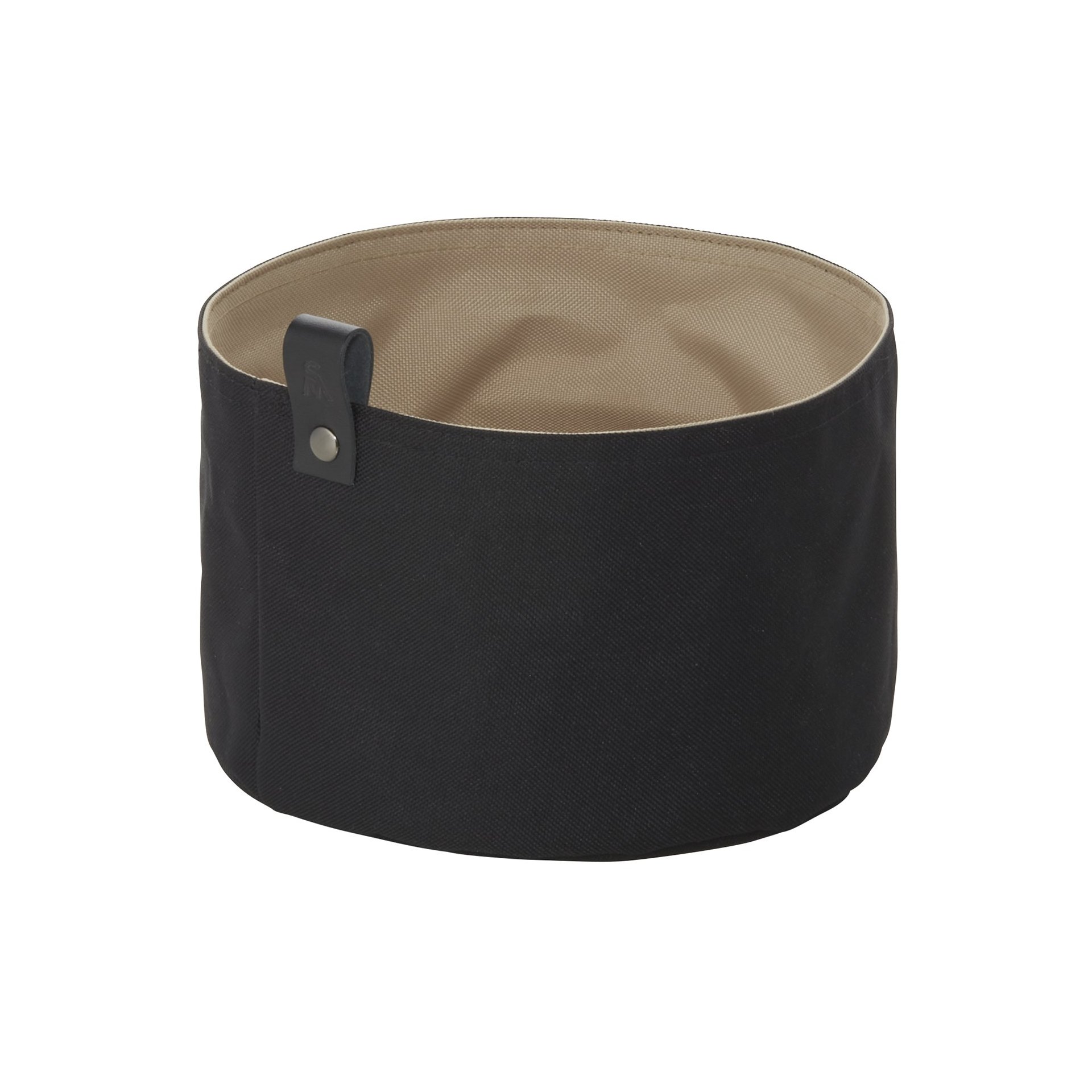 Brottasche FLIP TETRON, Ø 20 cm, Höhe 13 cm, light grey/light khaki, Tetron
