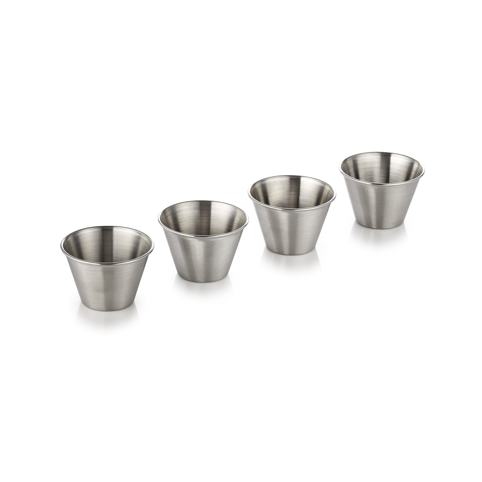 Dipschale Set, 80 ml, Ø 7 cm, Set á 4 Stück, Chromnickelstahl Dipschale Set, 80 ml, Ø 7 cm, Set á 4 Stück, Chromnickelstahl