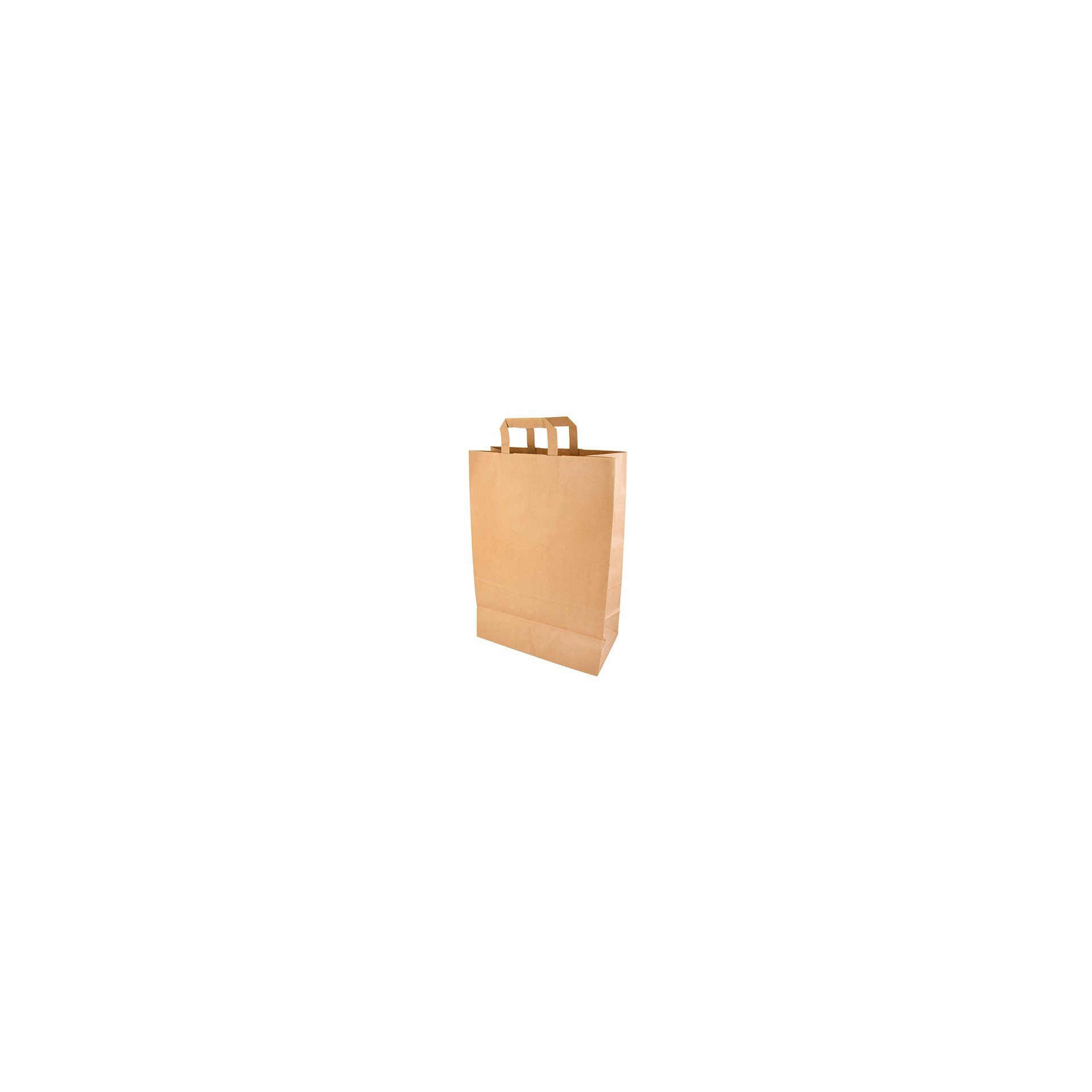 Tragetaschen, Papier 44 cm x 32 cm x 17 cm braun mit Tragegriff