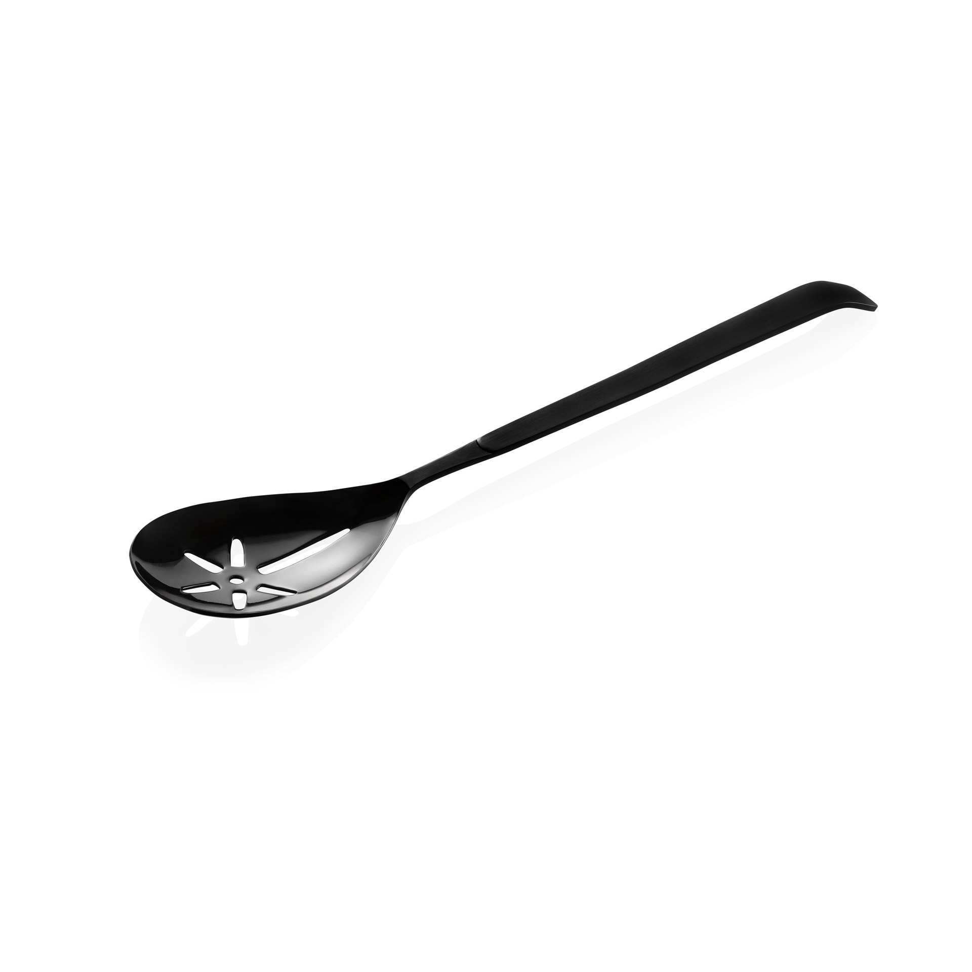 Servierlöffel KITCHEN TOOL 1887, 32 cm, geschlitzt, mit schwarzer PVD Beschichtung, Chromnickelstahl Servierlöffel KITCHEN TOOL 1887, 32 cm, geschlitzt, mit schwarzer PVD Beschichtung, Chromnickelstahl