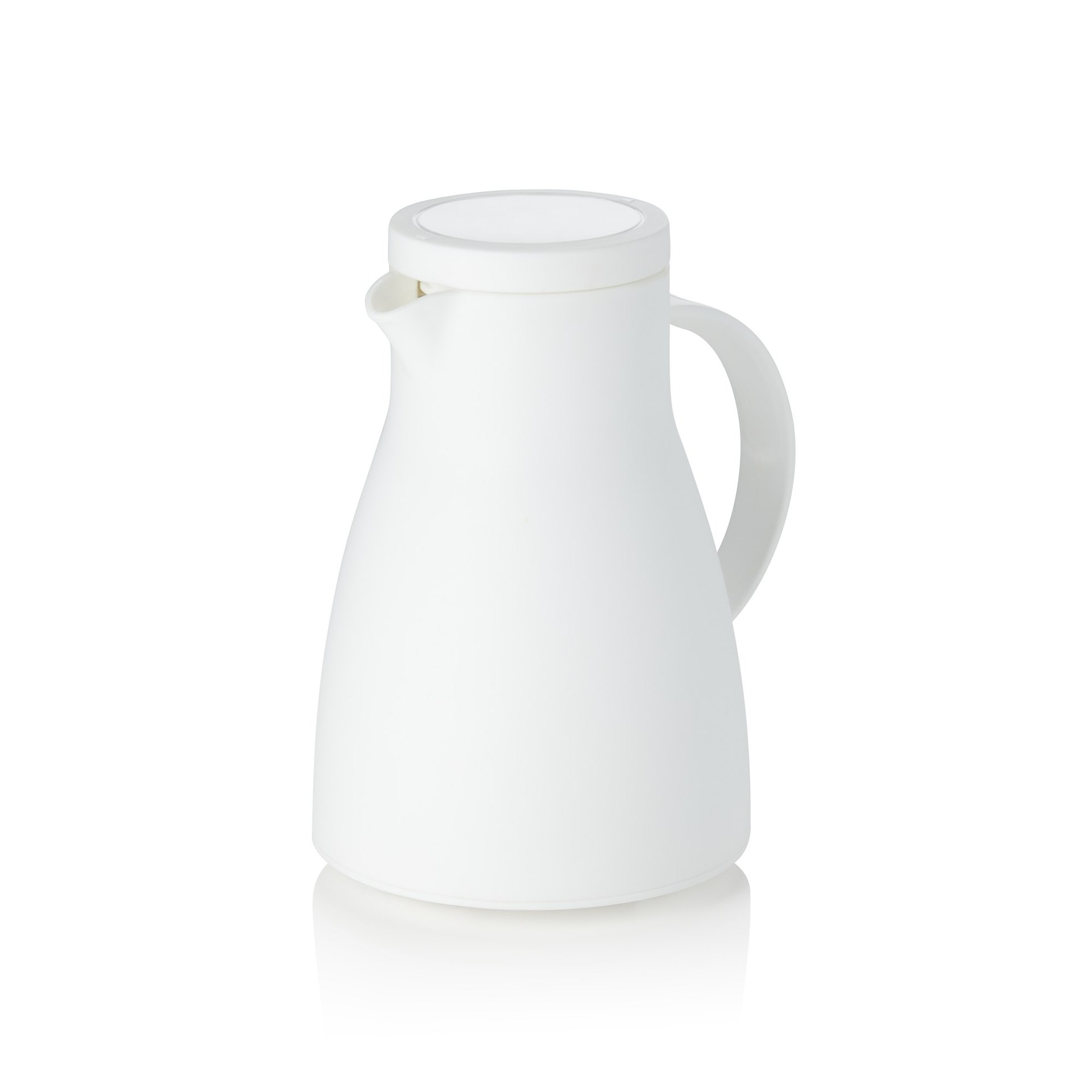 Isolierkanne, 0,7 ltr., Ø 12,5 cm, Höhe 19,5 cm, weiß