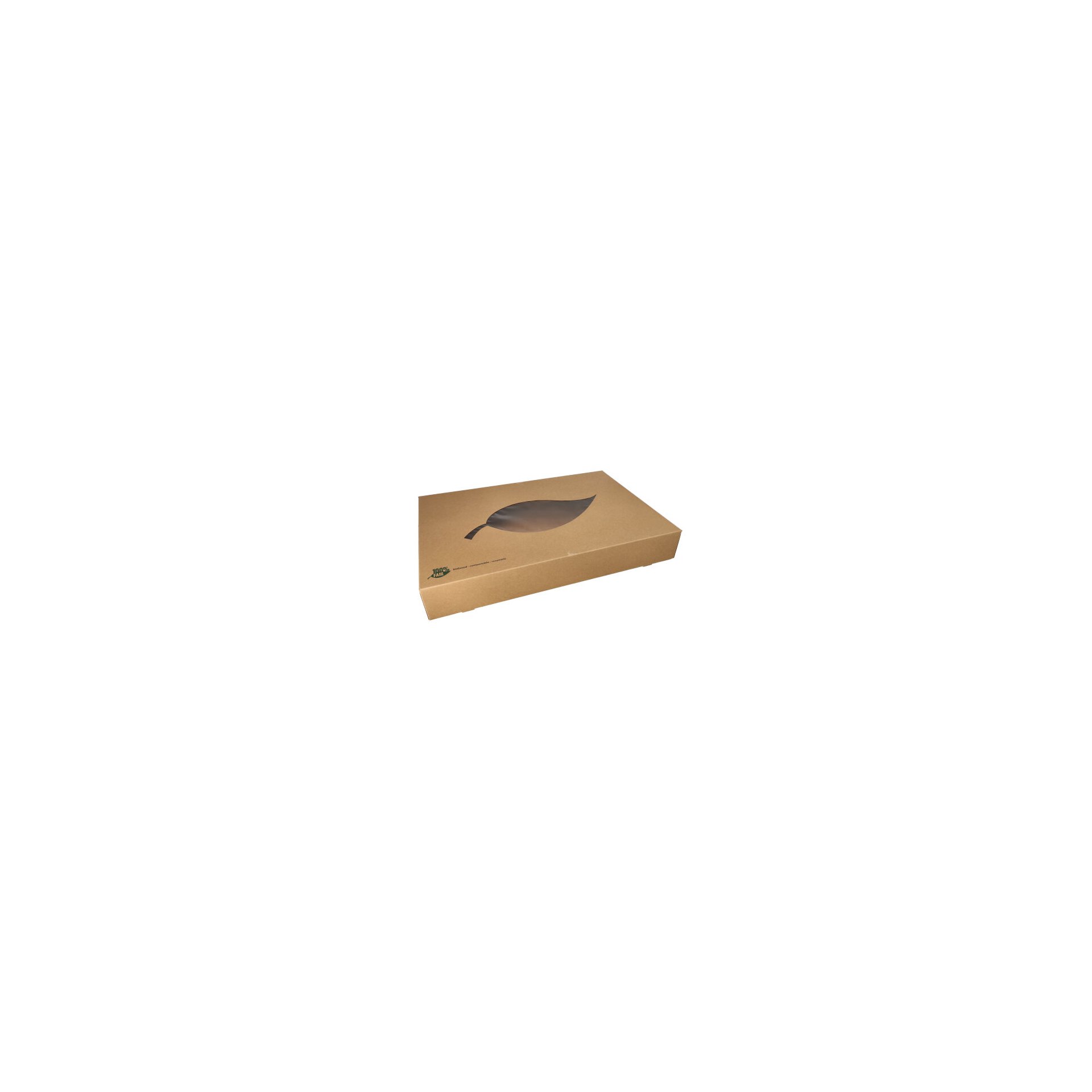 Transport- und Catering-Kartons, Pappe "pure" 8 cm x 55,7 cm x 37,6 cm braun "100% Fair"