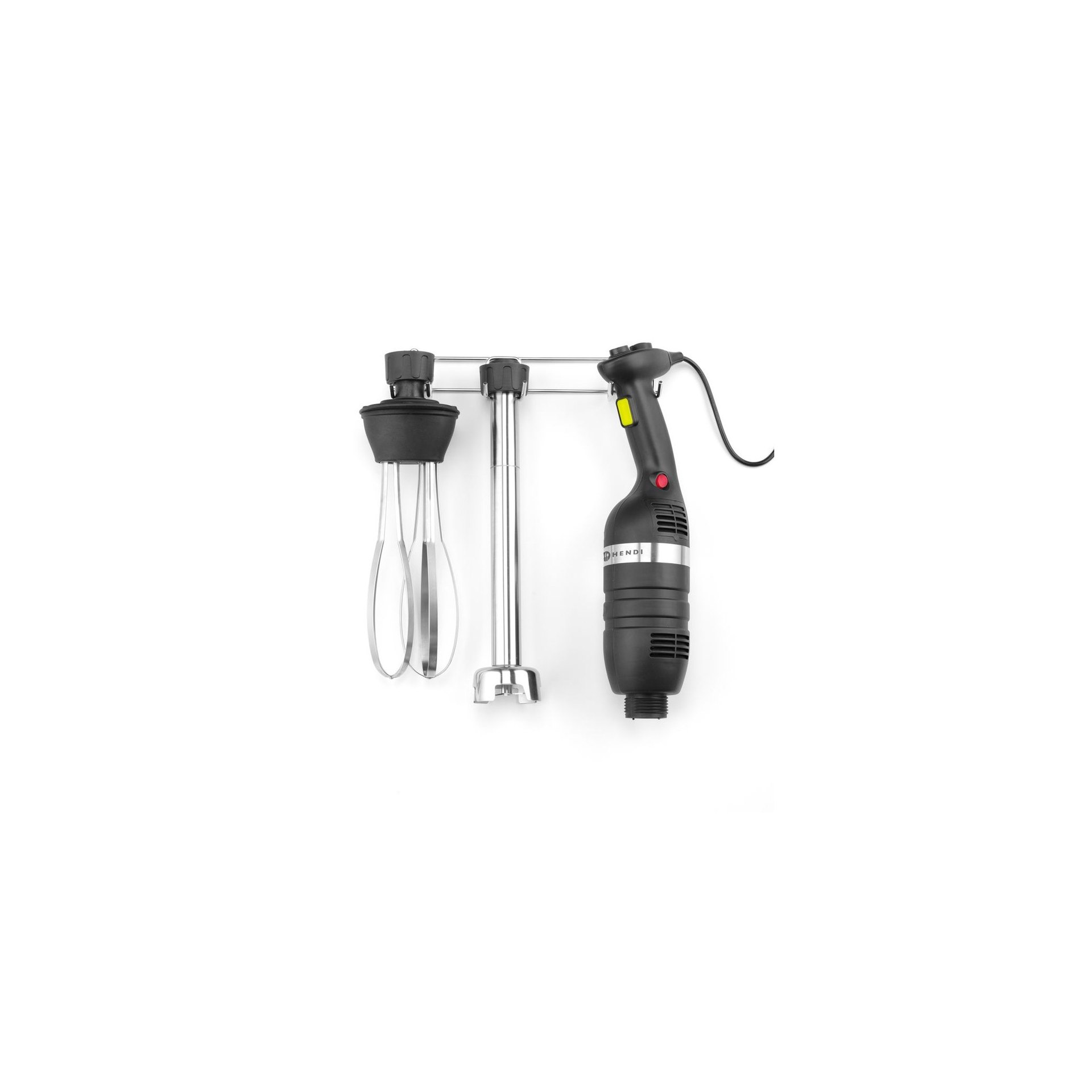 Set: Stabmixer 350 mit variabler Geschwindigkeit + Schneebesen + Halterung zur Wandmontage, Kitchen Line, Schwarz, 230V/350W, 110x324x(H)816mm
