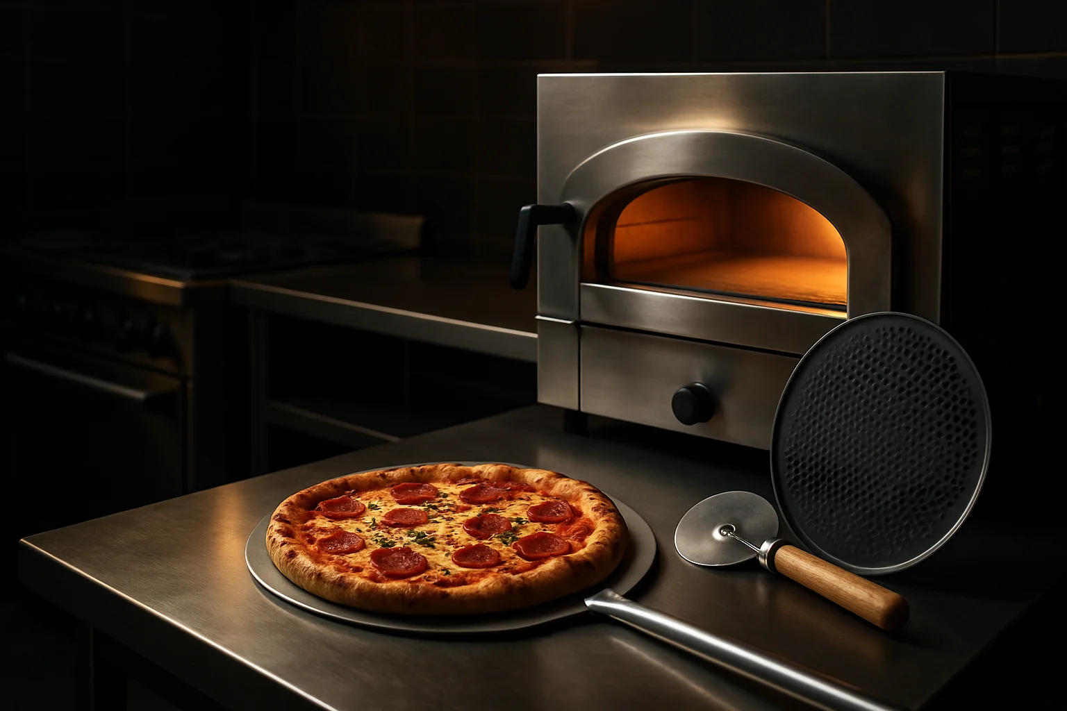 Pizza-Zubehör in professioneller Großküche