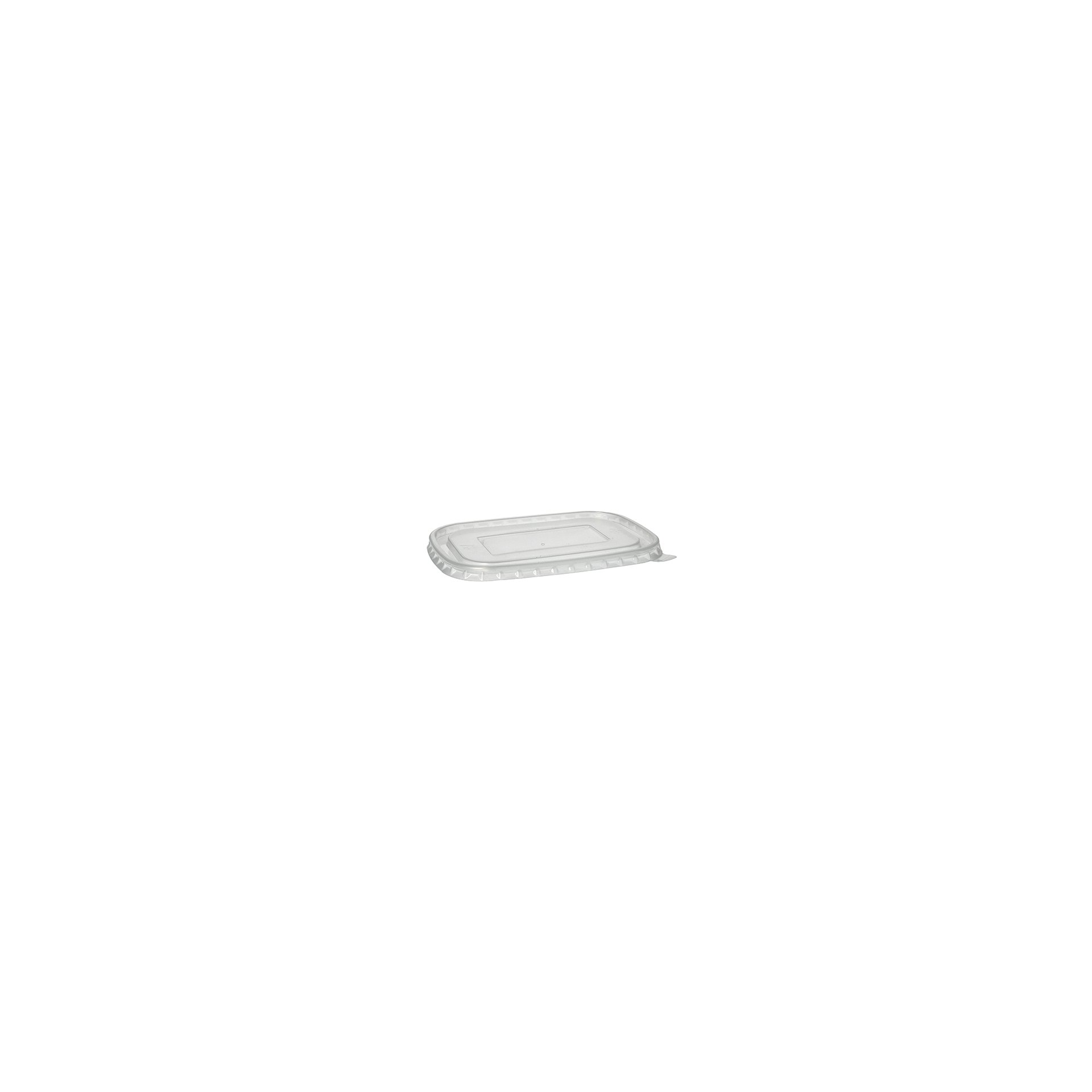 Deckel für Verpackungsbecher, PP rechteckig 1 cm x 17,1 cm x 12 cm transparent