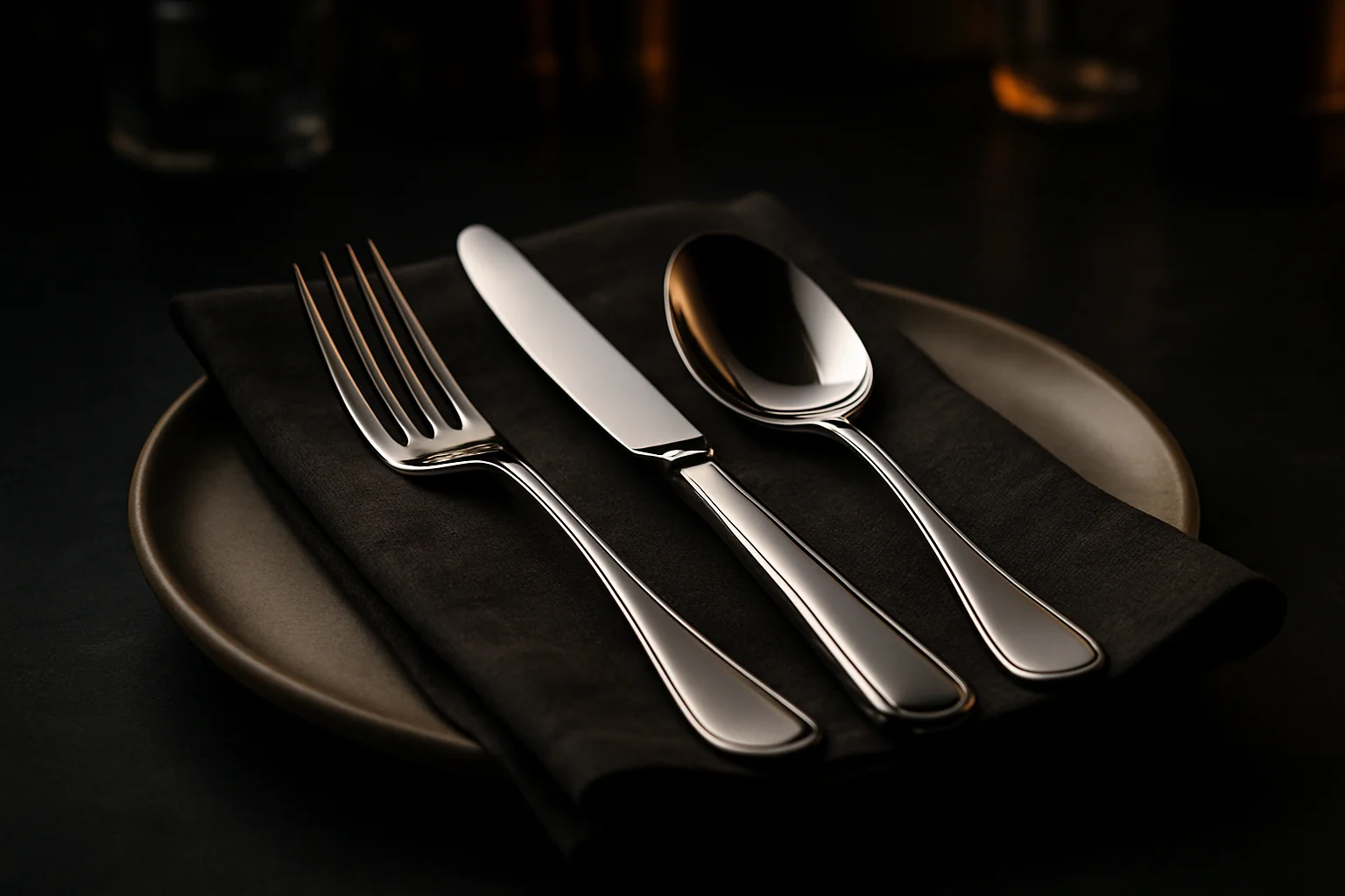 Classic Edelstahl Besteckset, poliert, für Restaurants